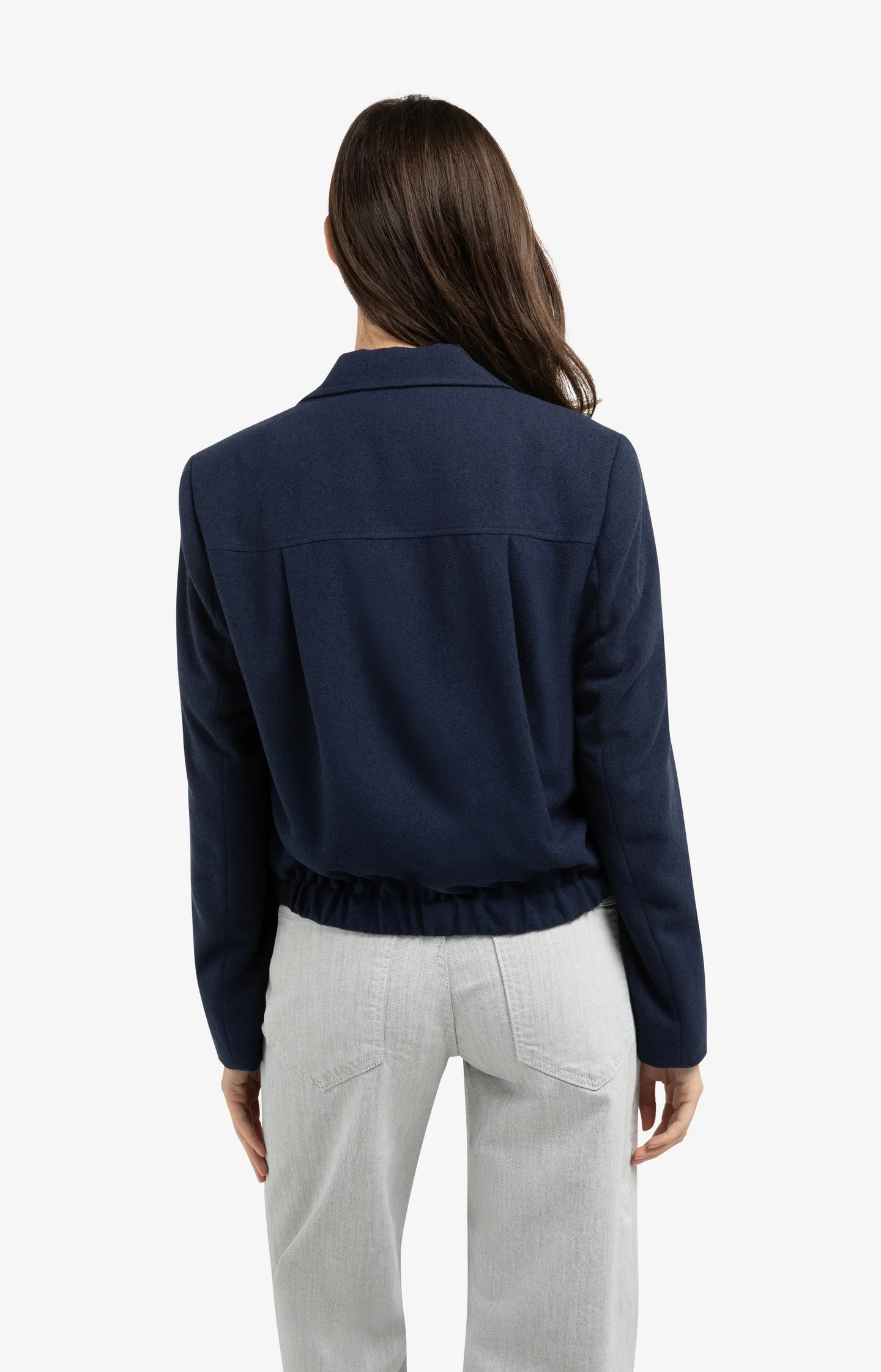Short double-breasted blazer jacket - Image 4