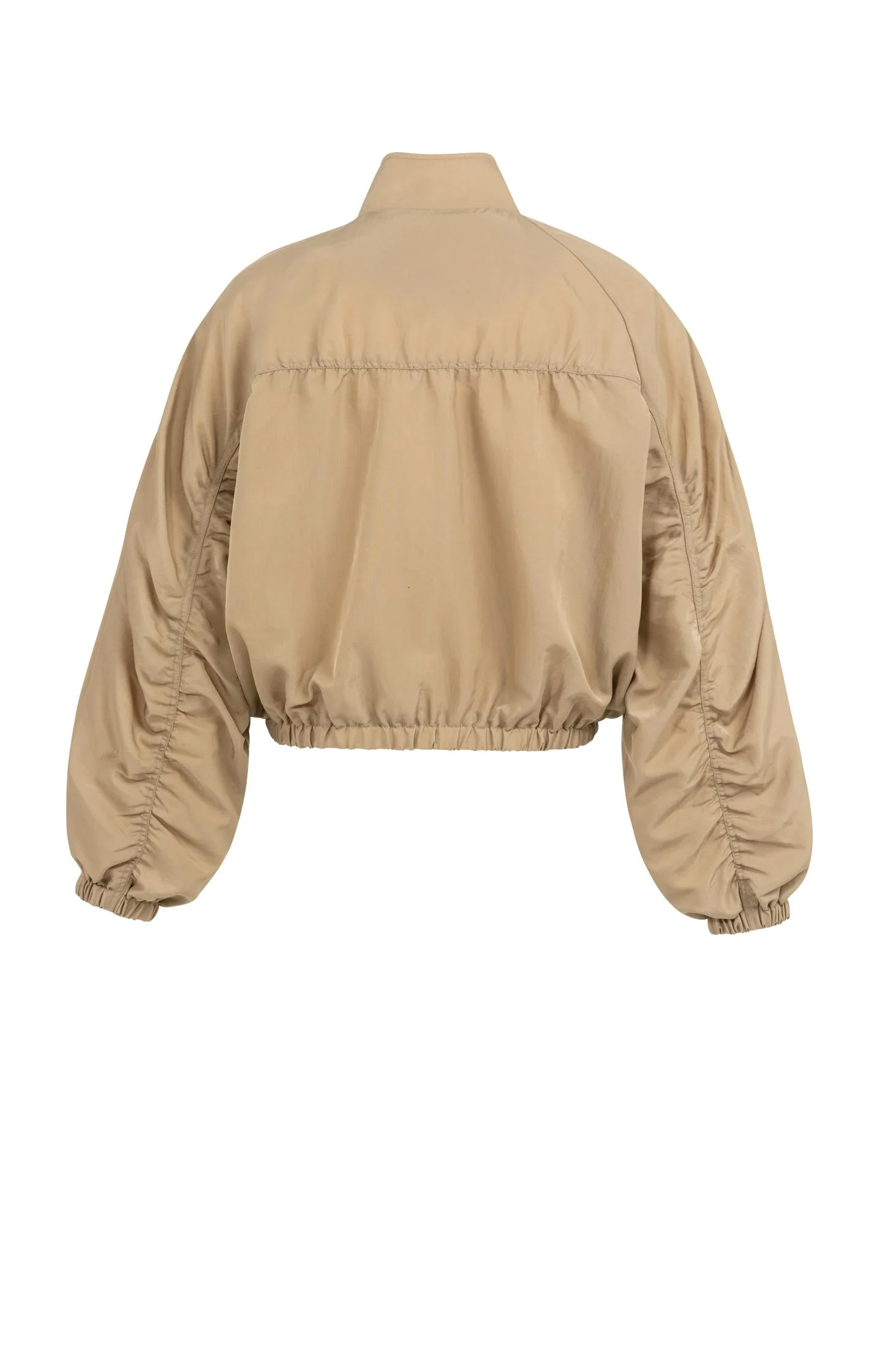 Short oversized jacket with pleated details - Image 8