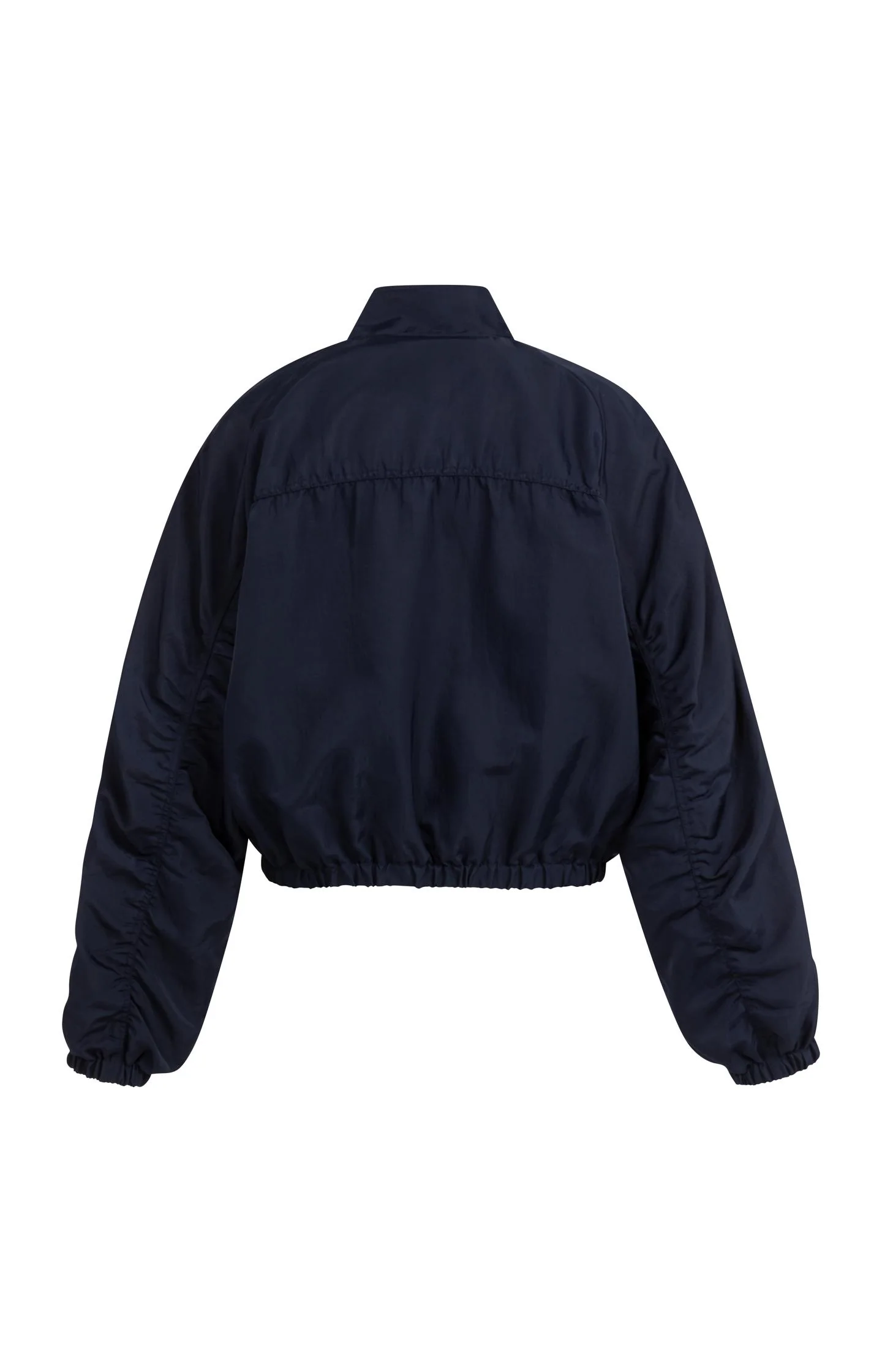 Short oversized jacket with pleated details - Image 7