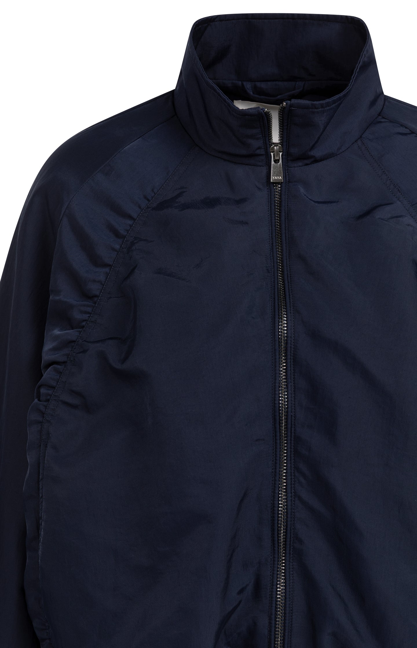 Short oversized jacket with pleated details - Image 8