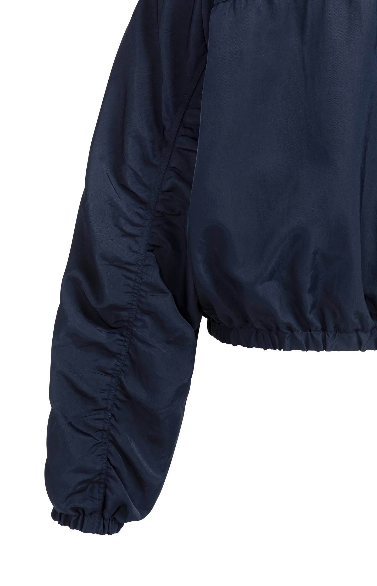 Short oversized jacket with pleated details - Image 9