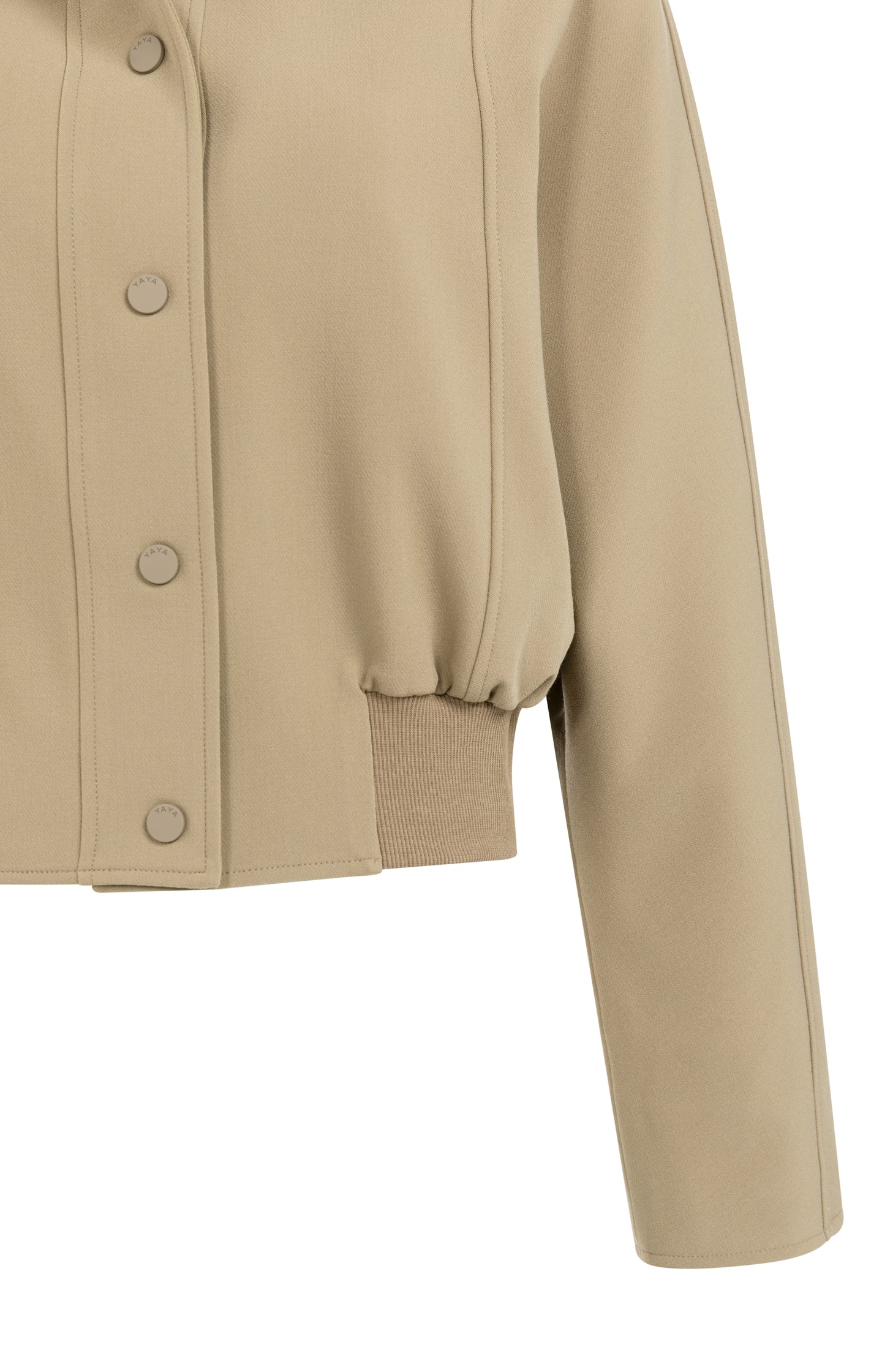 Short oversized jacket with ribbed hem - Image 10
