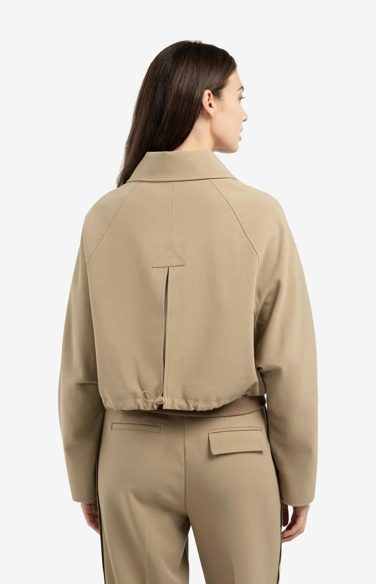 Short oversized jacket with ribbed hem - Image 6