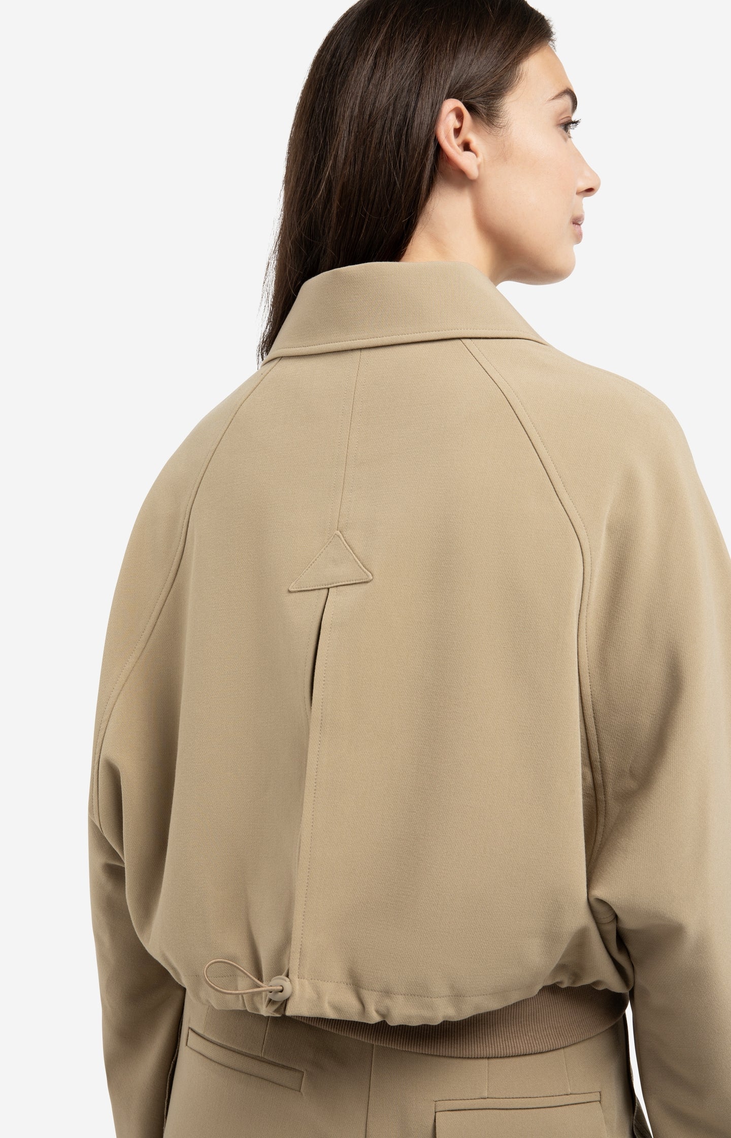 Short oversized jacket with ribbed hem - Image 7