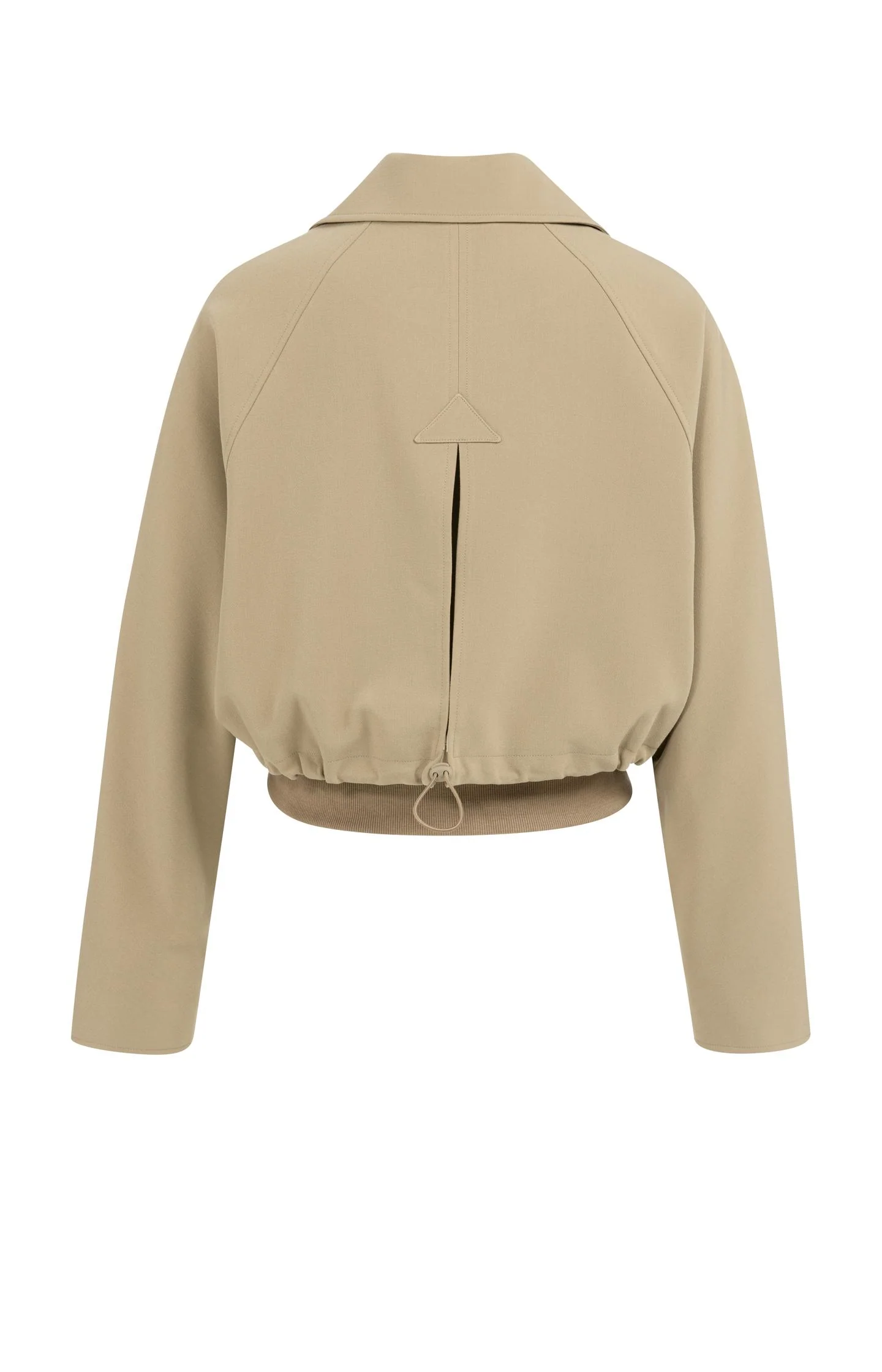 Short oversized jacket with ribbed hem - Image 9