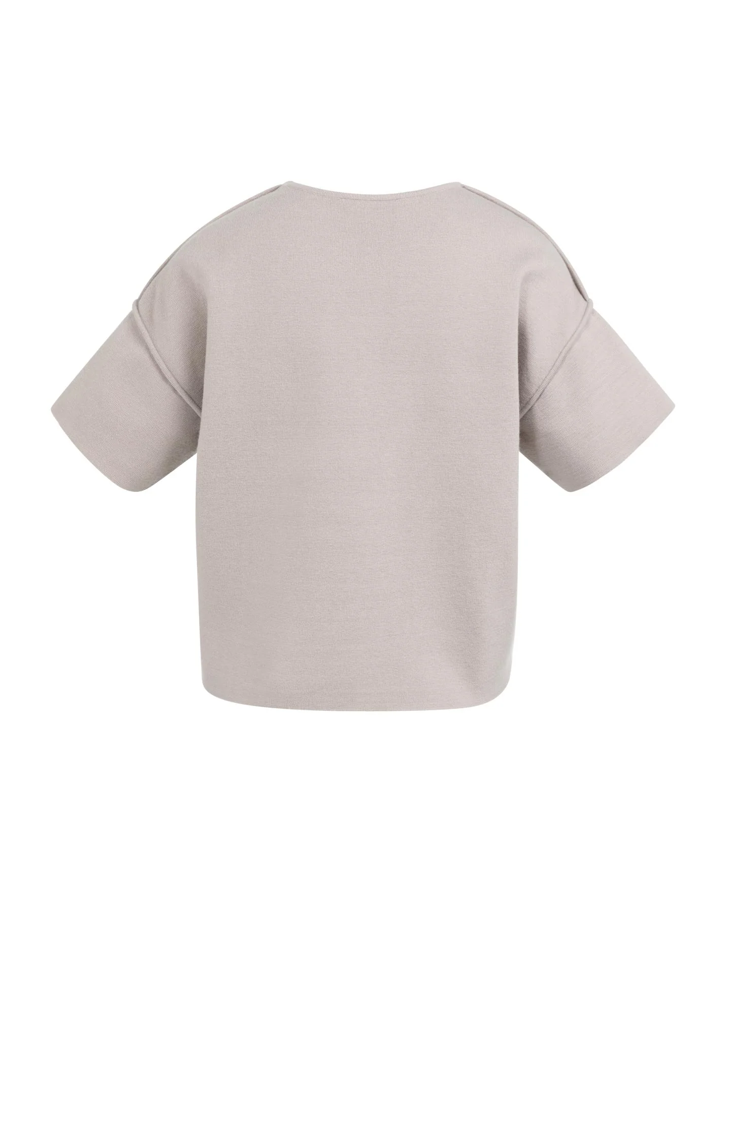 Short sleeve sweater with seam details - Image 6