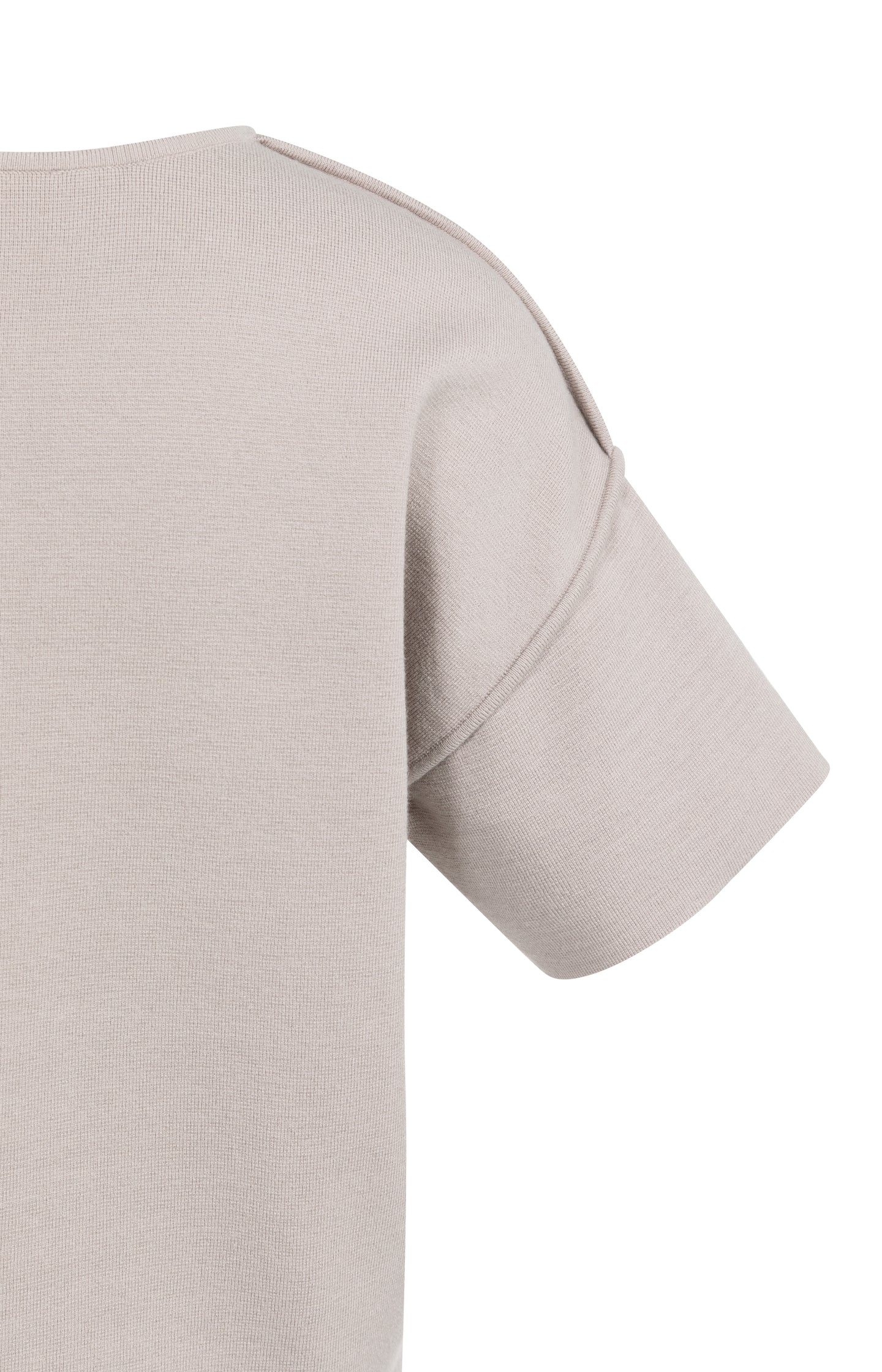 Short sleeve sweater with seam details - Image 7