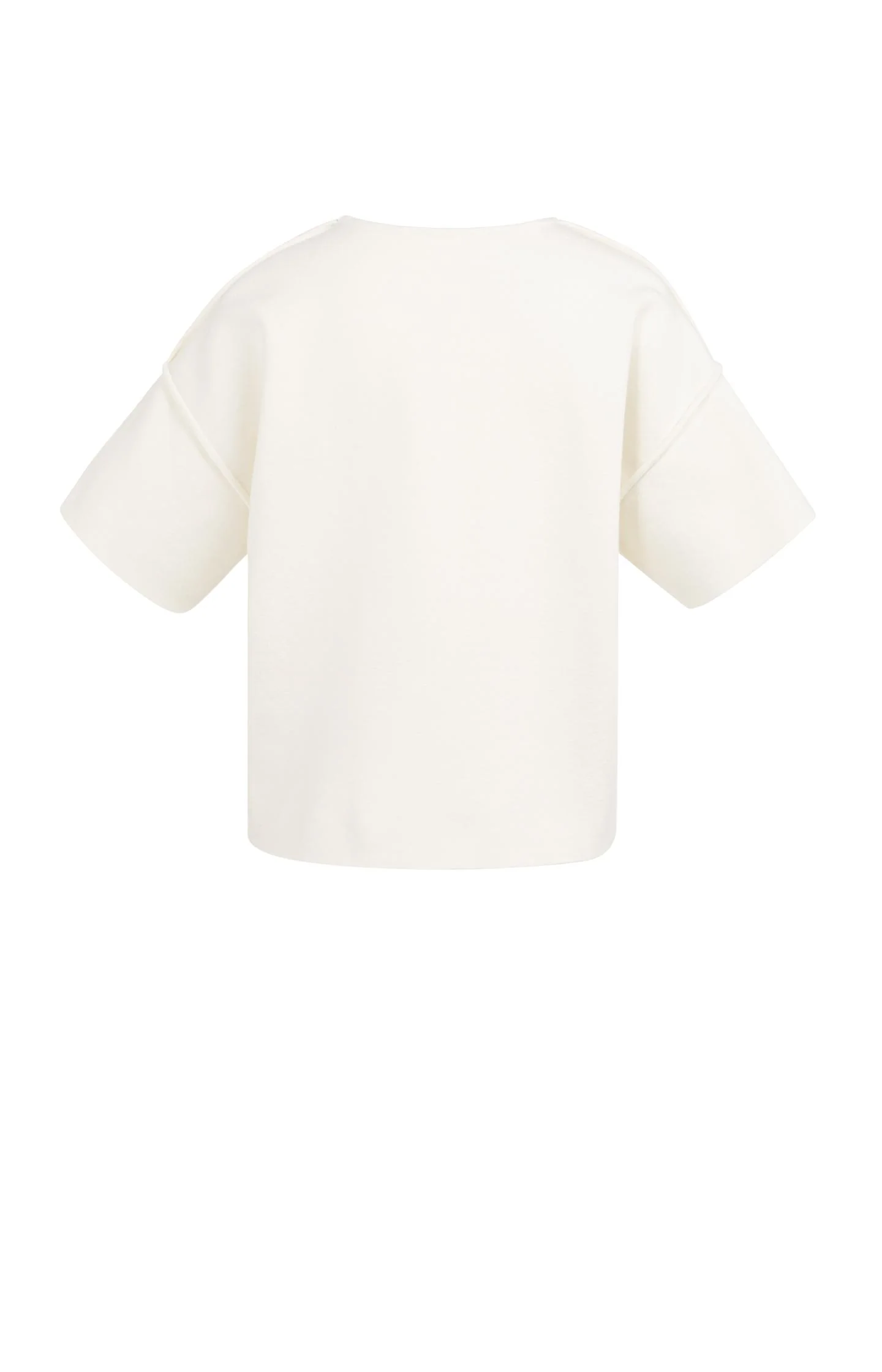 Short sleeve sweater with seam details - Image 7