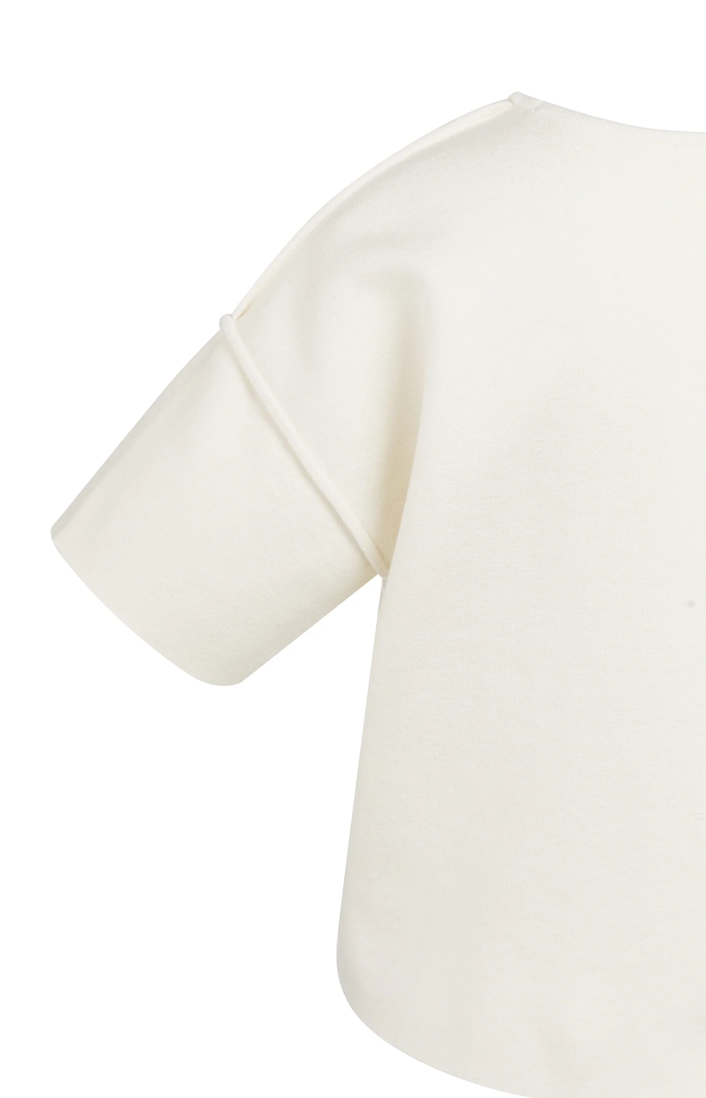 Short sleeve sweater with seam details - Image 8