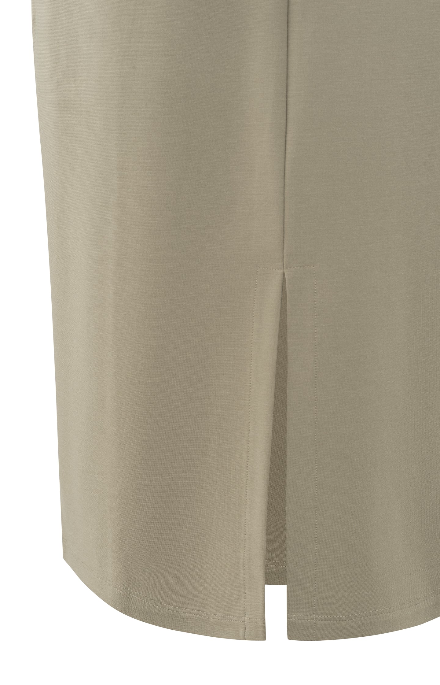 Sleeveless dress with double V-neck and front slit - Image 10