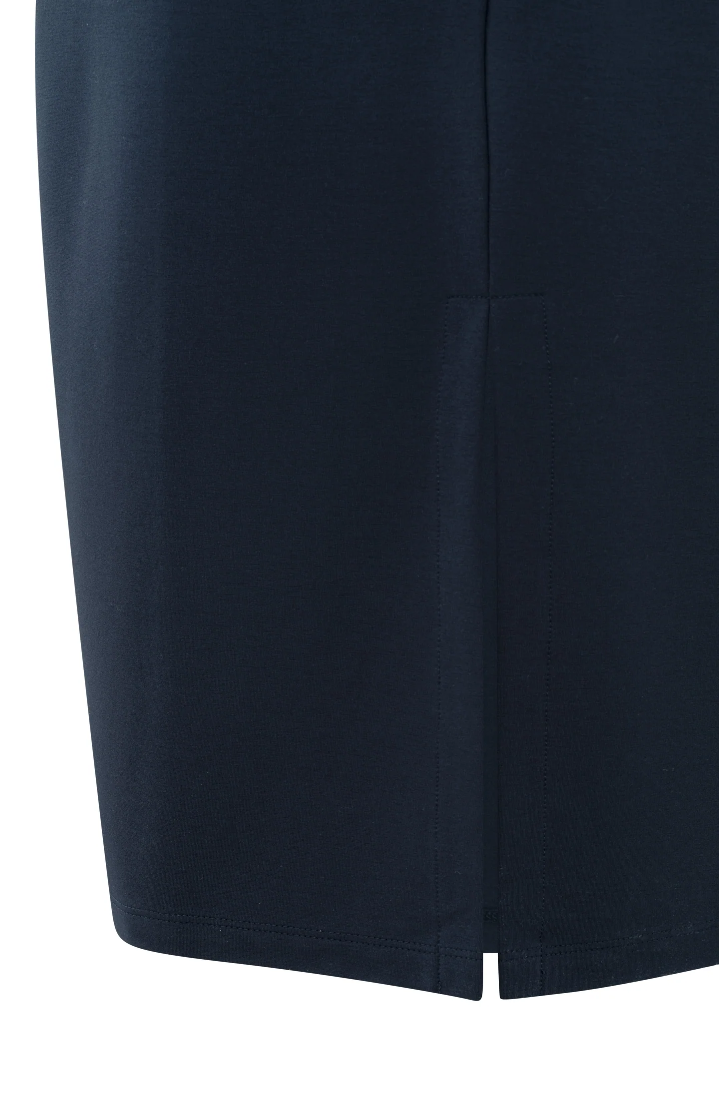 Sleeveless dress with double V-neck and front slit - Image 10