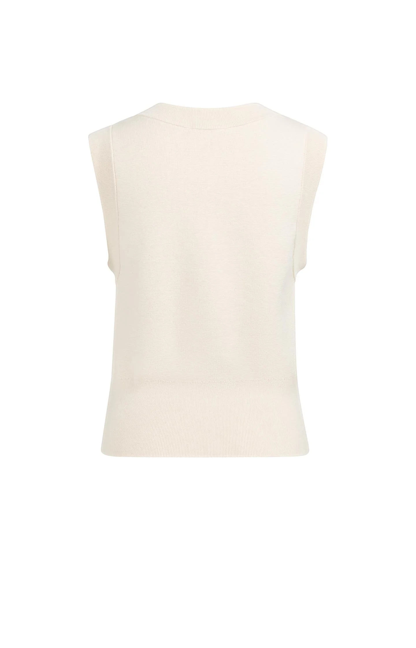 Sleeveless fine knitted cardigan with button closure - Image 7