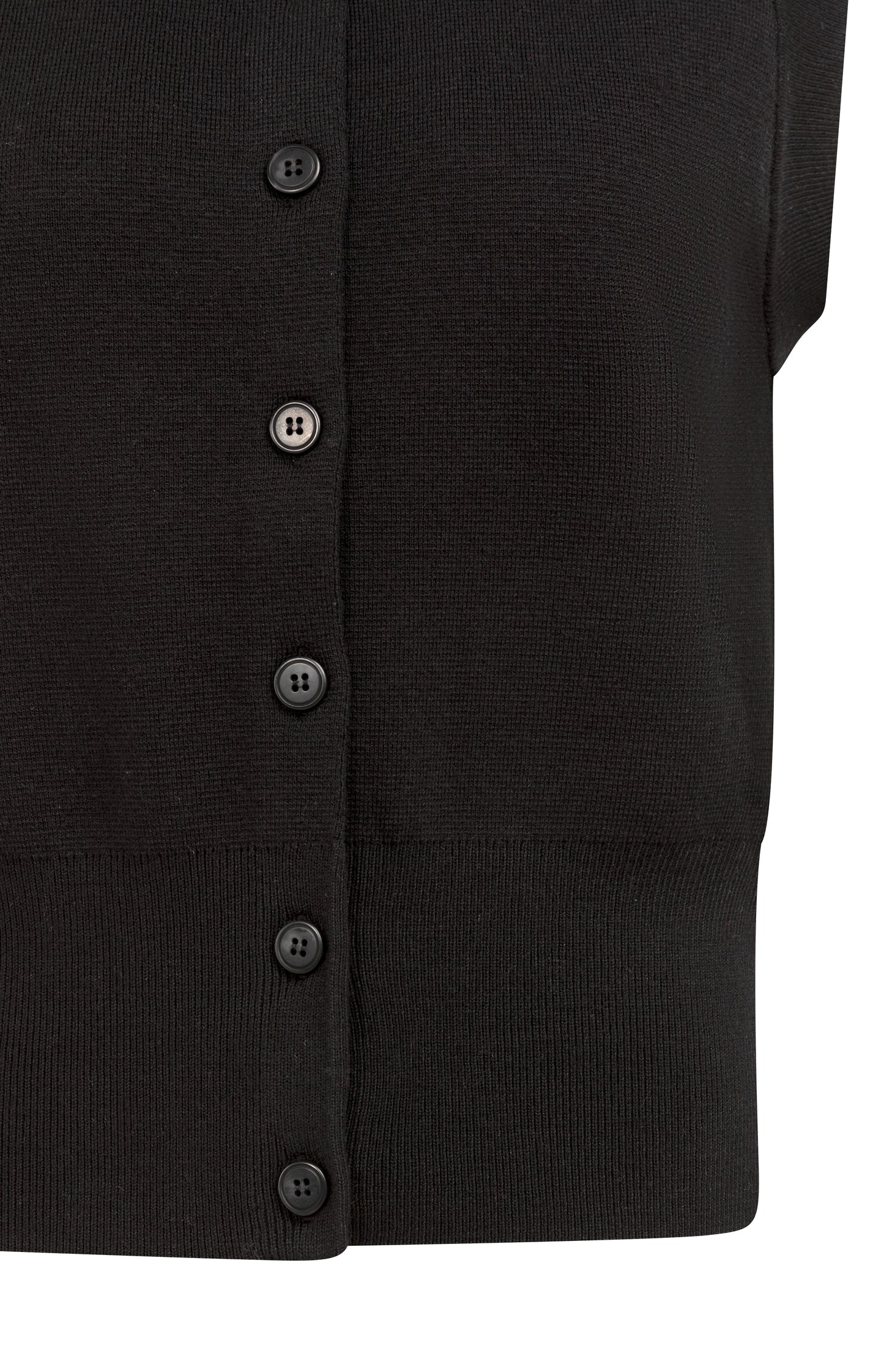 Sleeveless fine knitted cardigan with button closure - Image 10
