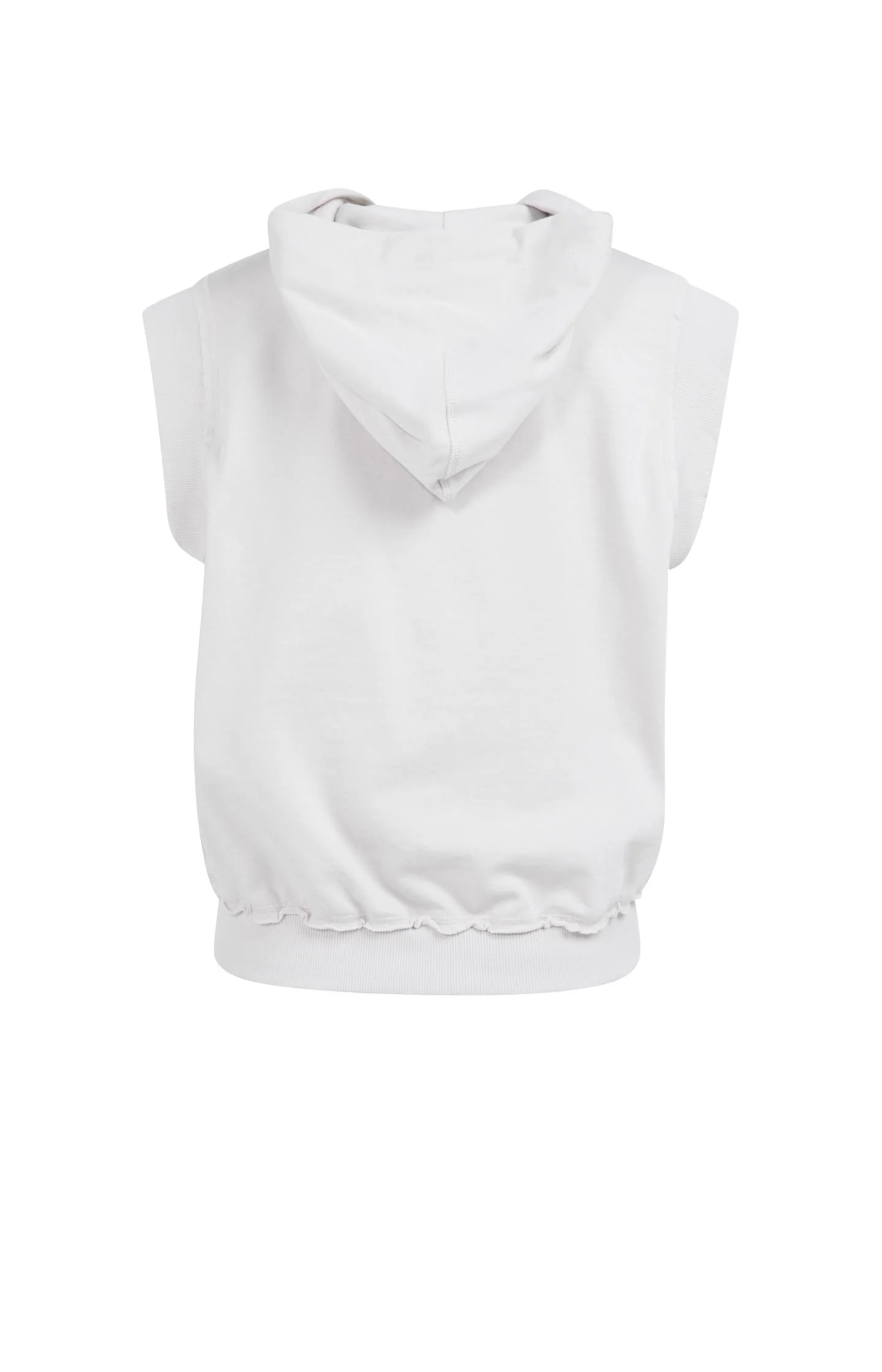 Sleeveless hoodie with cords - Image 7