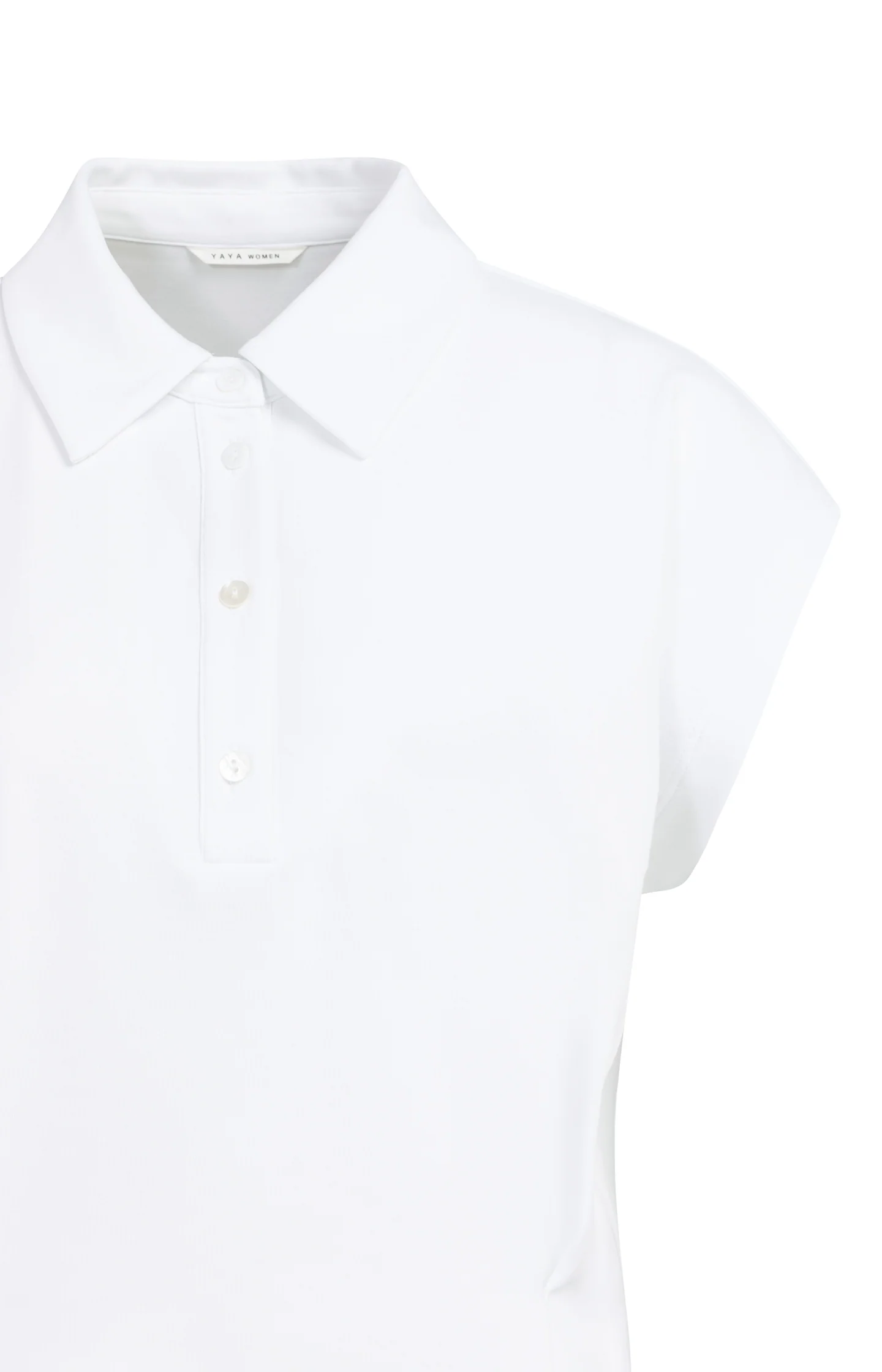Sleeveless jersey blouse with tailored seams - Image 7