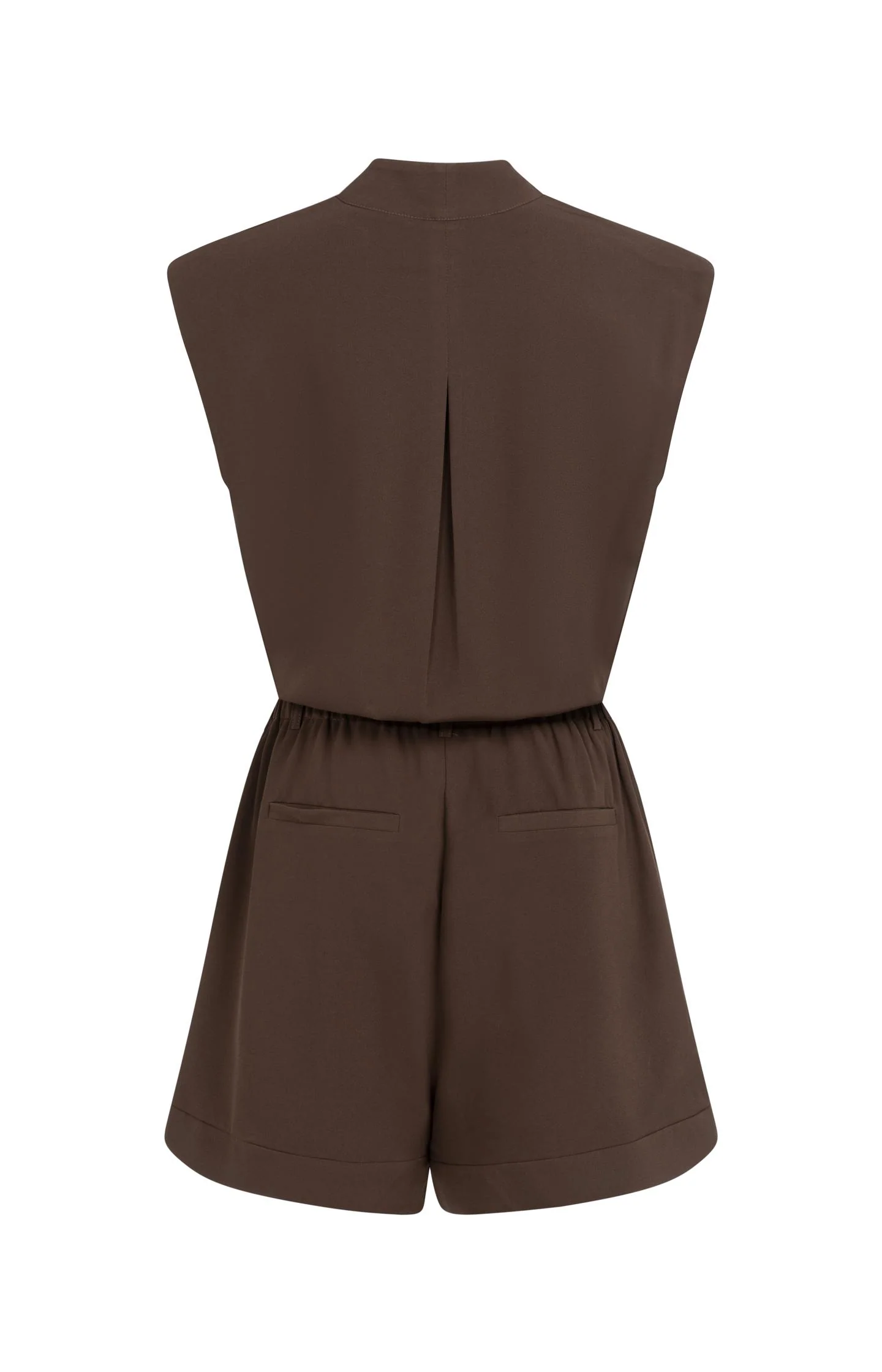 Sleeveless playsuit with wrap effect - Image 7