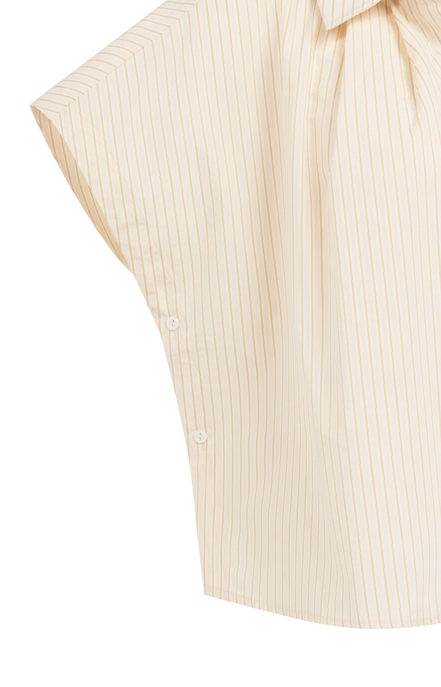 Sleeveless striped blouse with button detail - Image 8