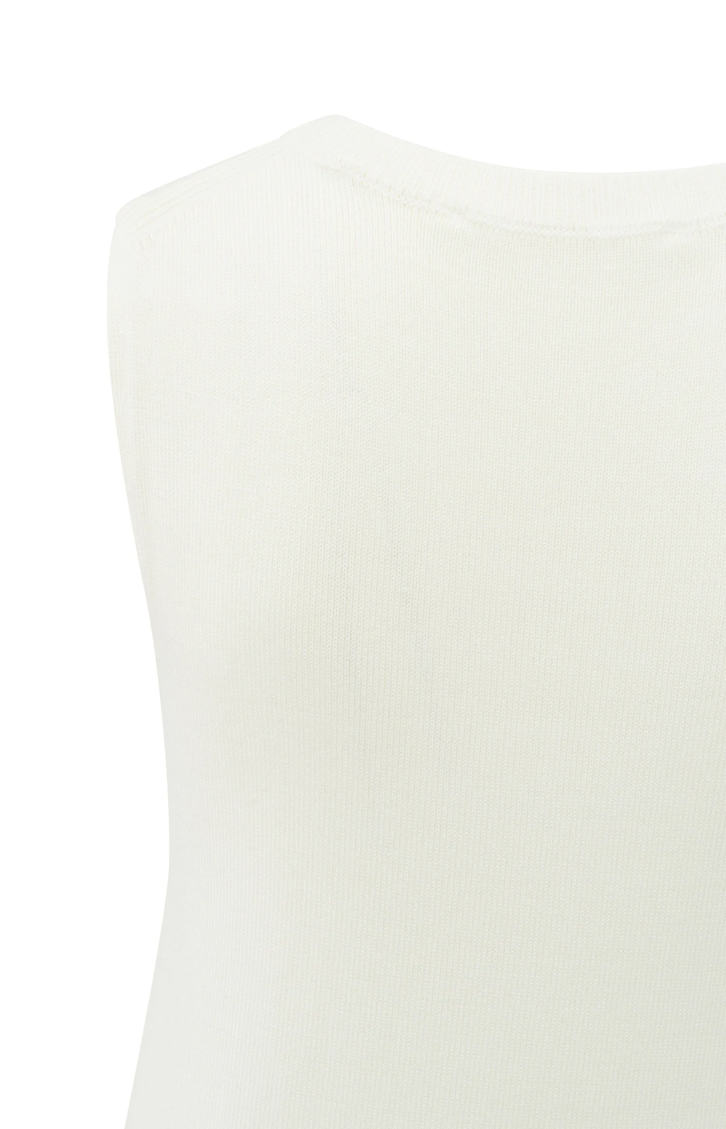 Sleeveless sweater with knotted detail at waist - Image 7