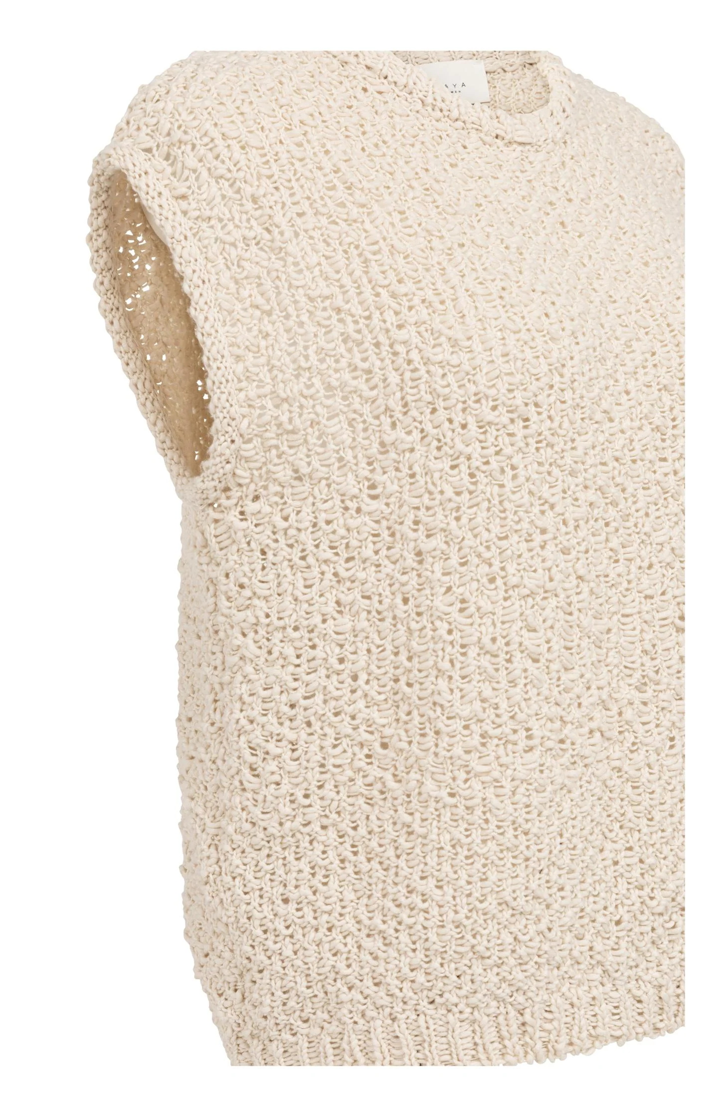 Sleeveless sweater with open-knit texture - Image 10