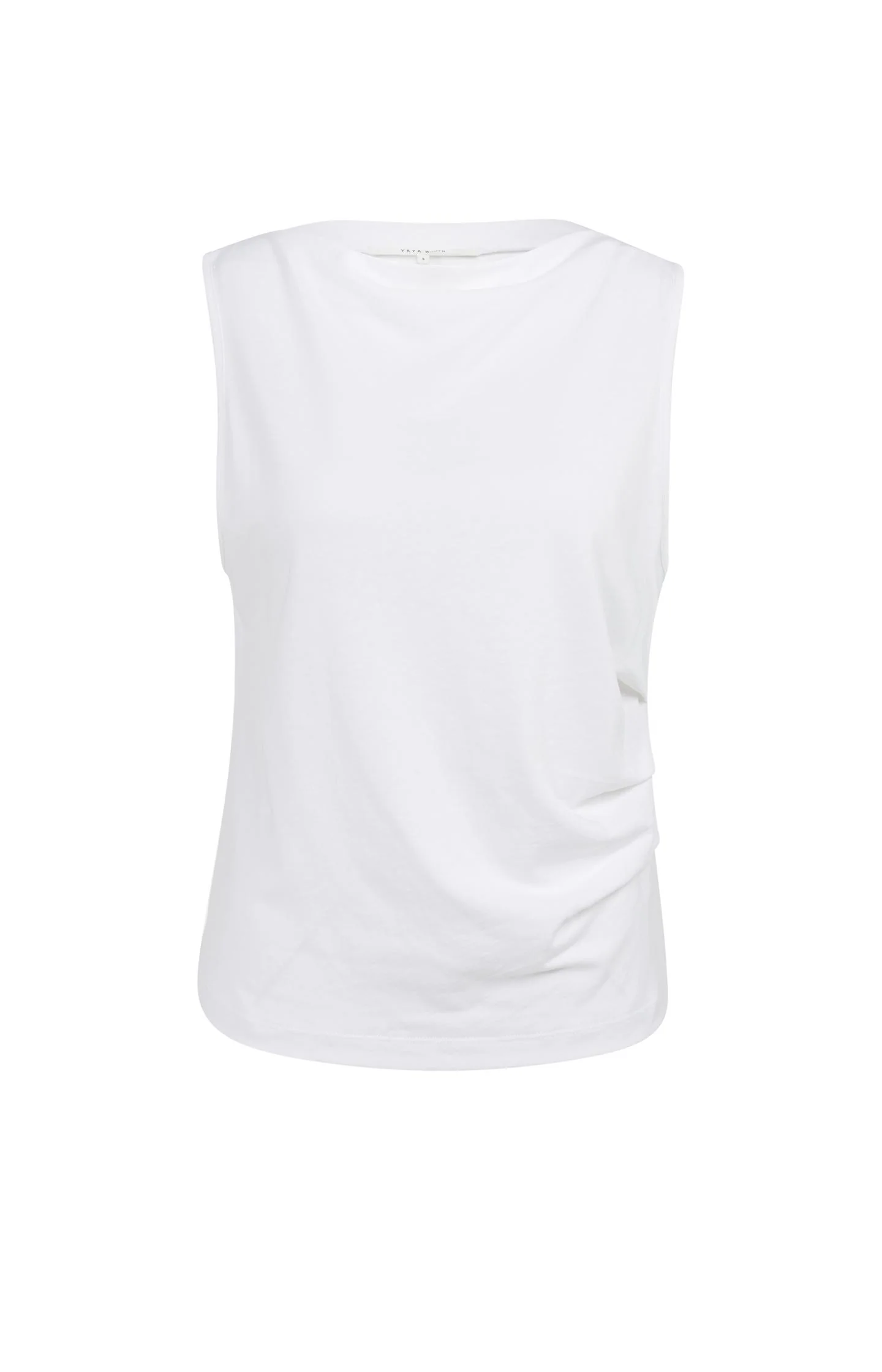 Sleeveless top with boat neckline - Image 2