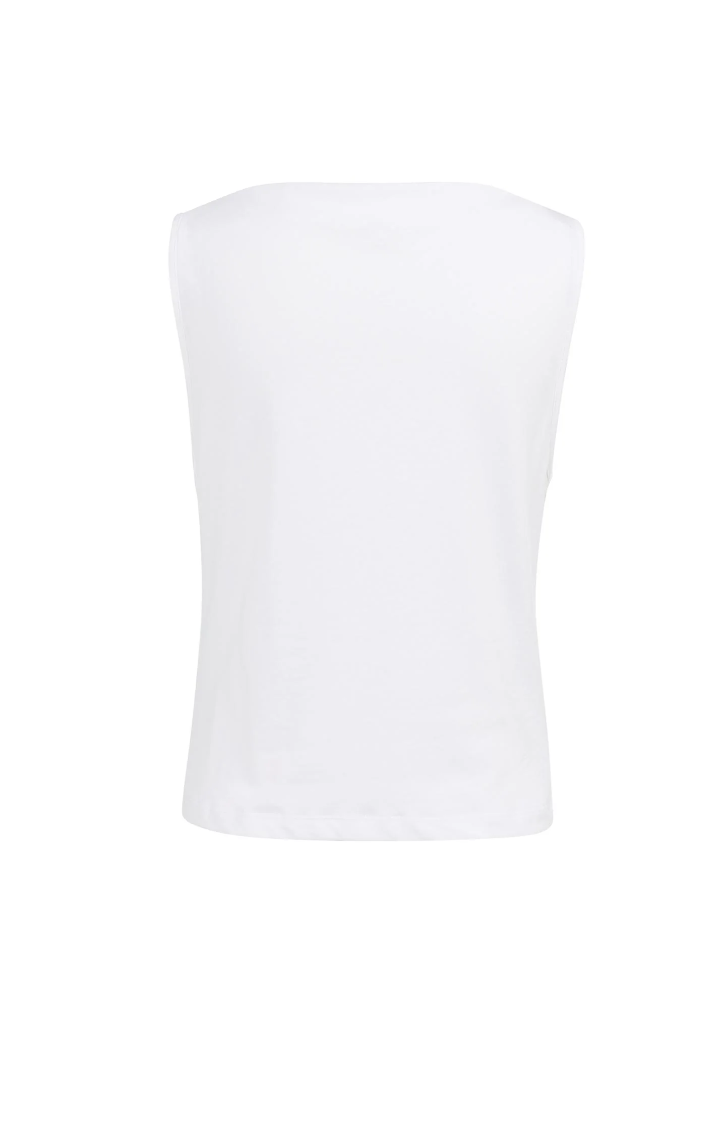 Sleeveless top with boat neckline - Image 7