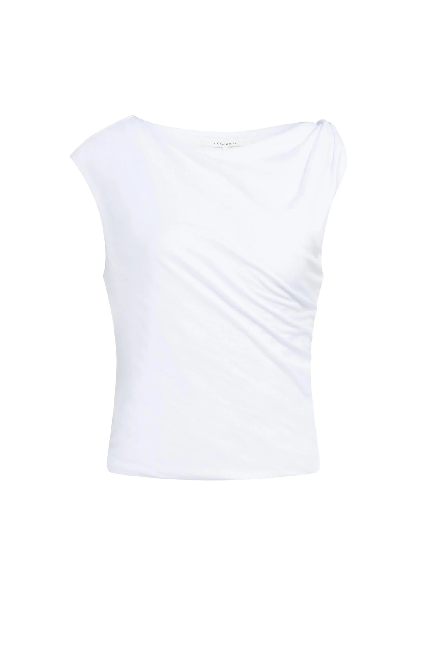 Sleeveless top with twisted shoulder detail - Image 2