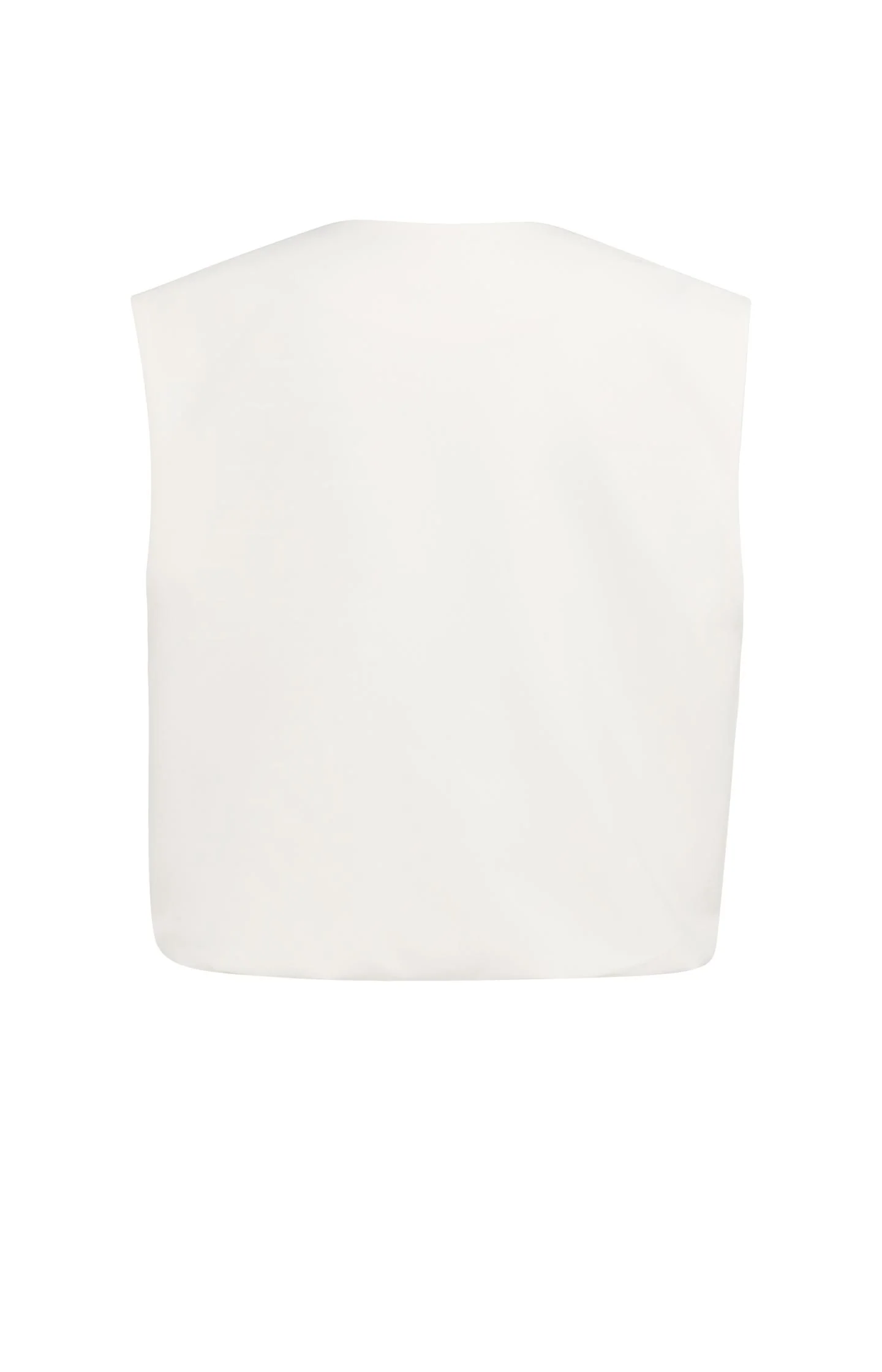 Sleeveless woven jacket with balloon-shaped hem - Image 9