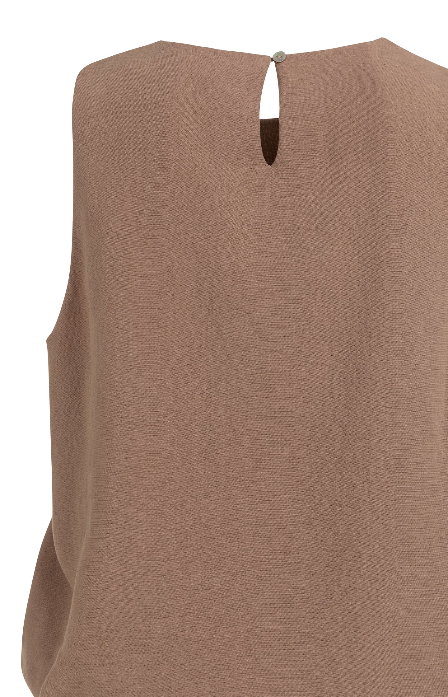 Sleeveless woven top with balloon hem - Image 9