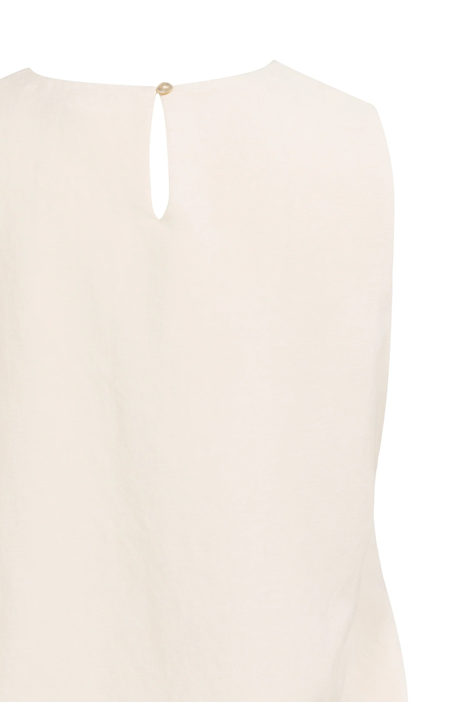 Sleeveless woven top with balloon hem - Image 9