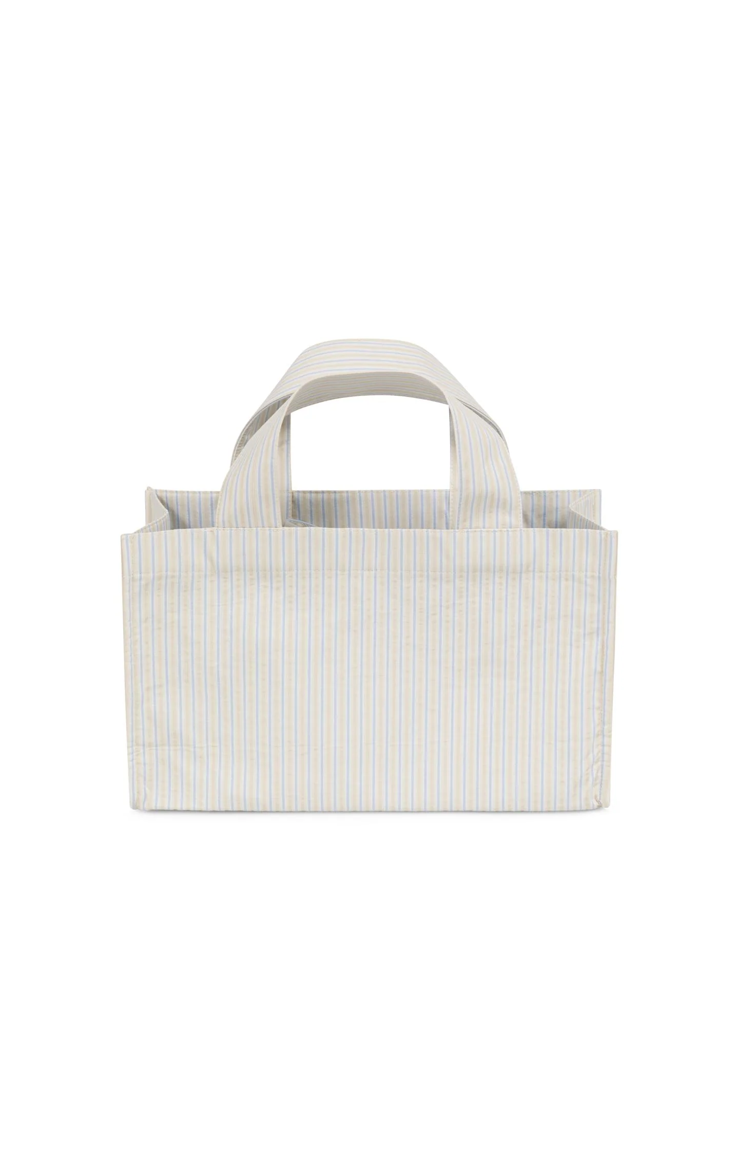 Small striped tote bag