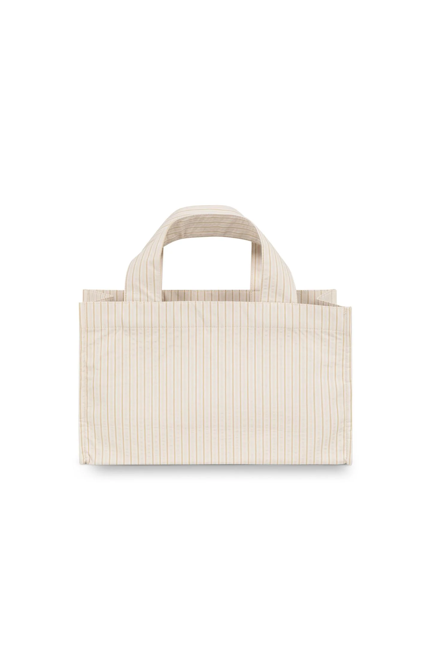 Small striped tote bag