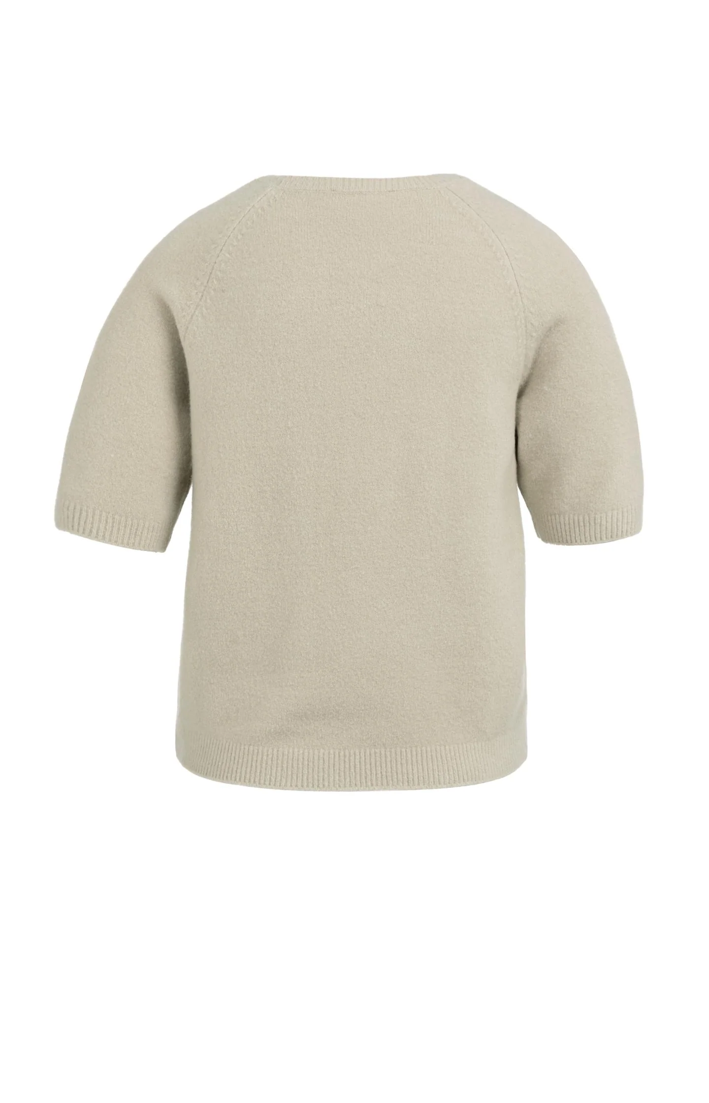 Soft sweater with short sleeves and round neckline - Image 6