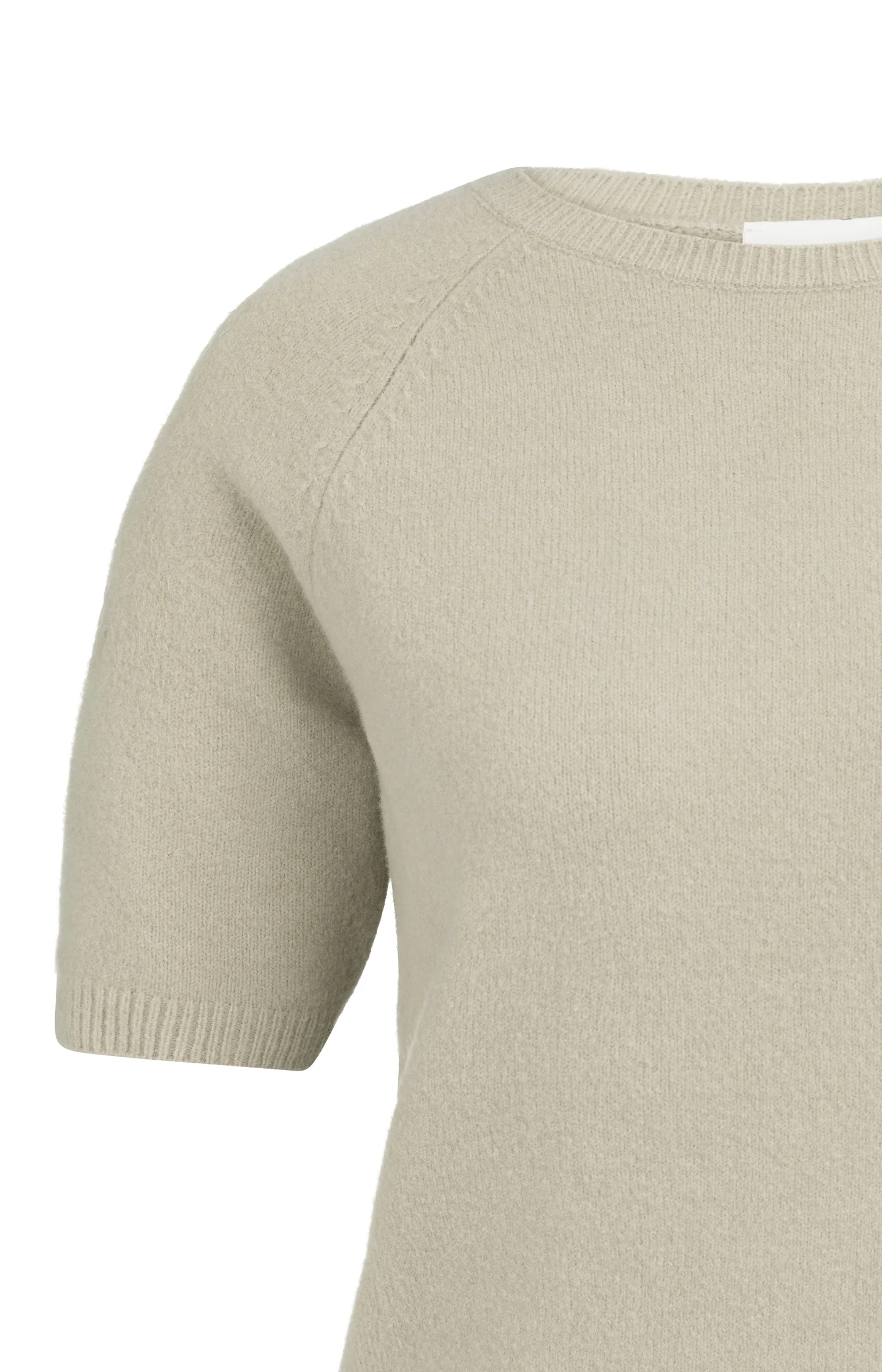 Soft sweater with short sleeves and round neckline - Image 7