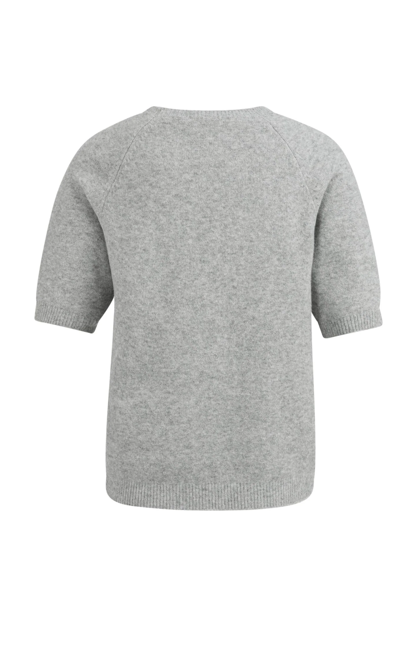 Soft sweater with short sleeves and round neckline - Image 6