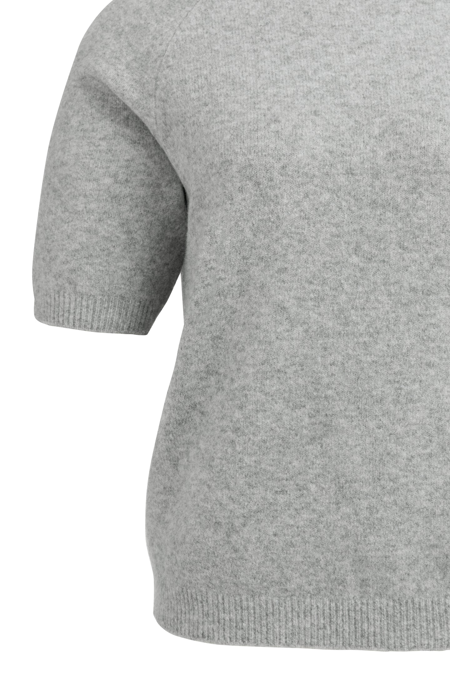 Soft sweater with short sleeves and round neckline - Image 7