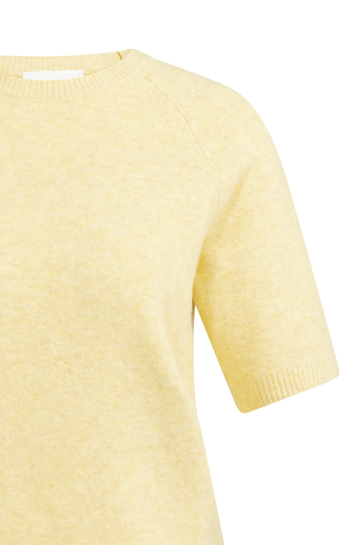 Soft sweater with short sleeves and round neckline - Image 8