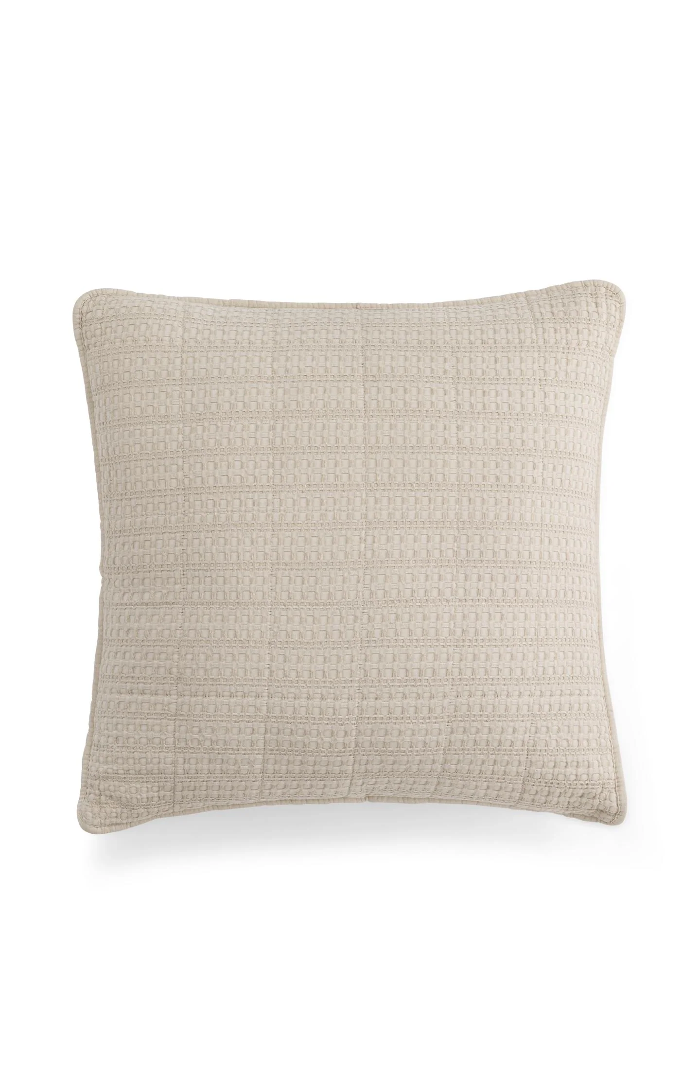 Square cushion with woven texture