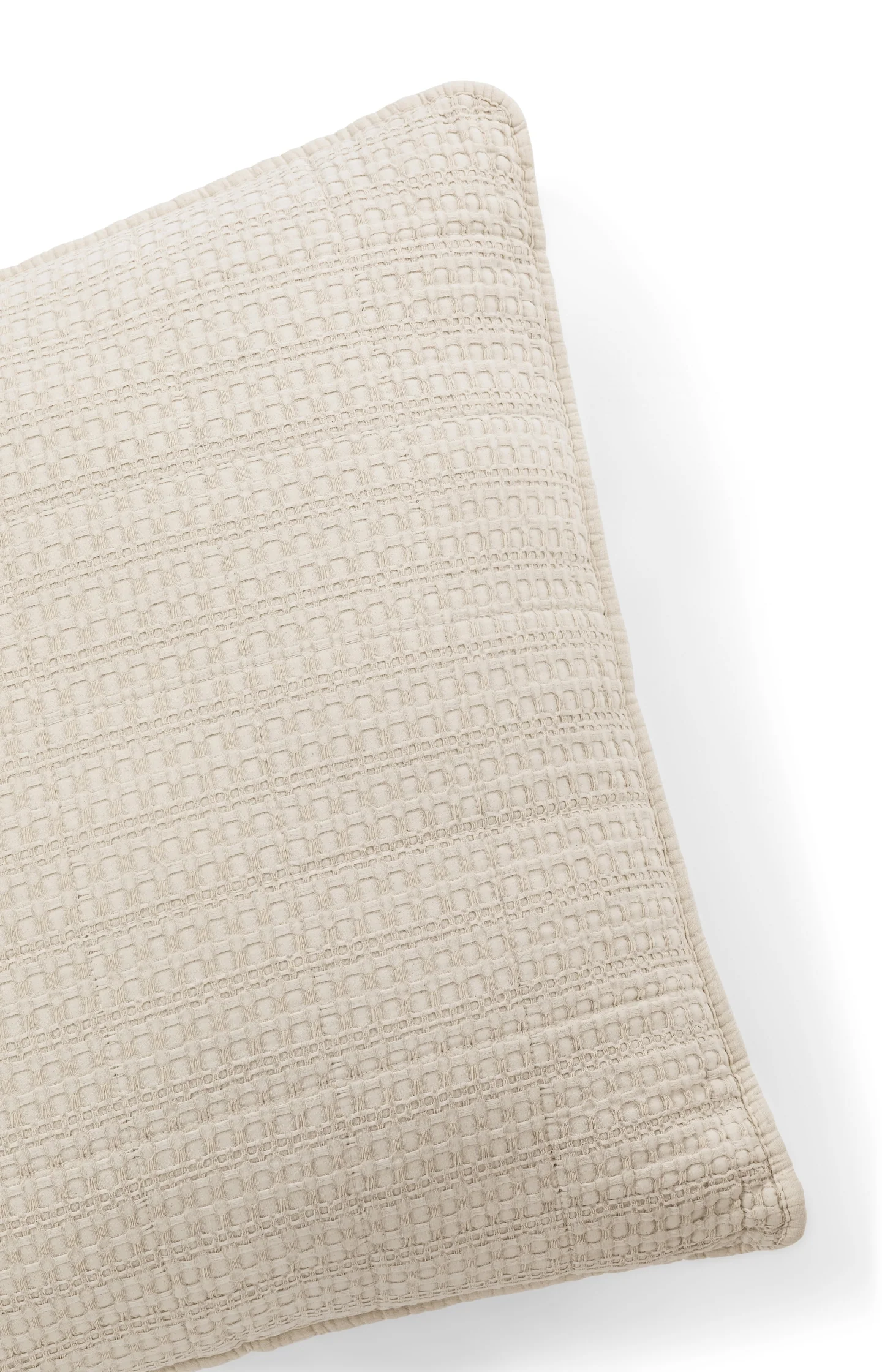 Square cushion with woven texture - Image 2