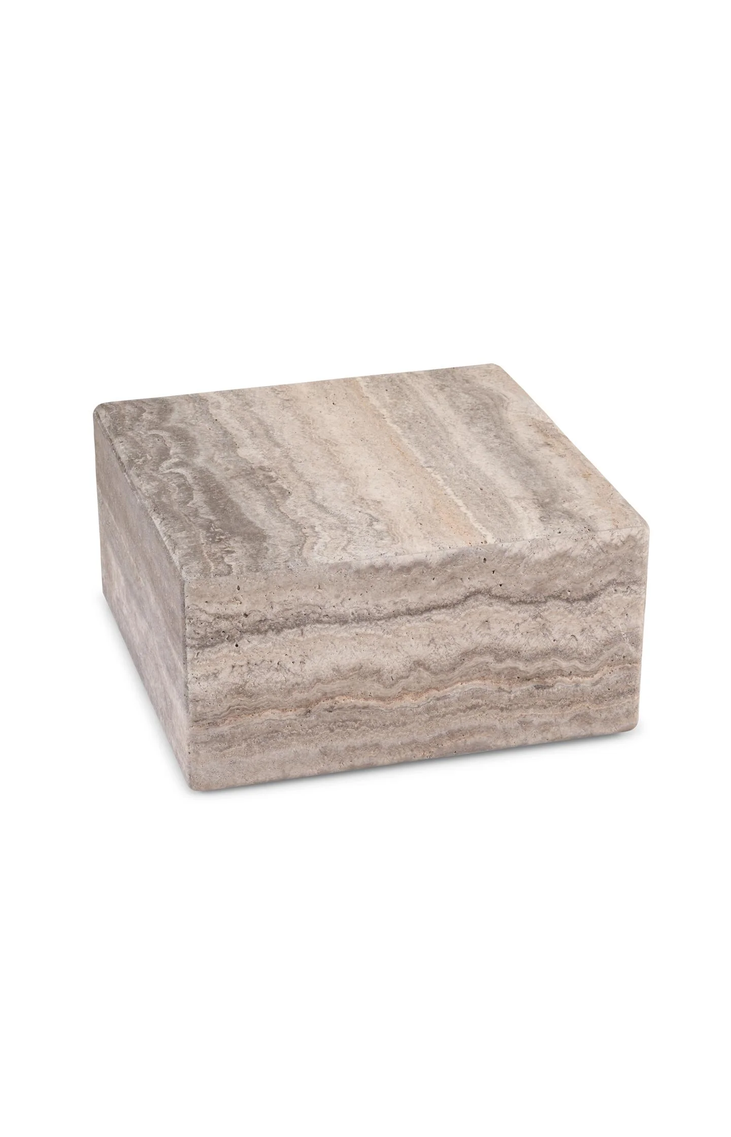 Square natural stone side table - Image 3