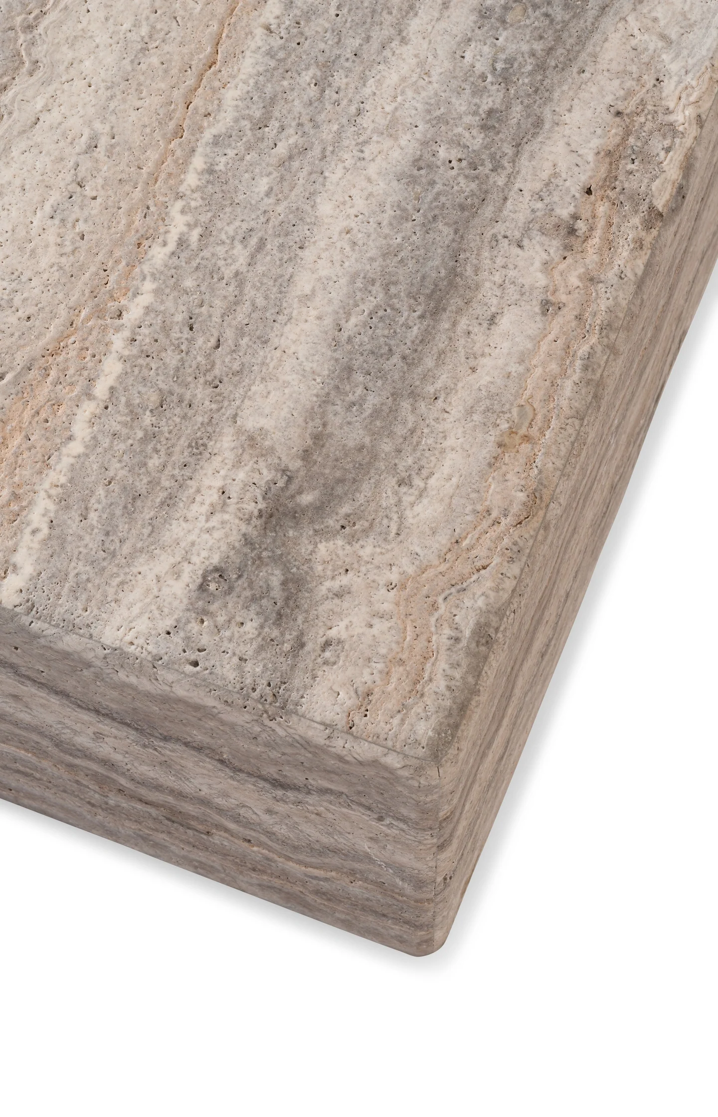 Square natural stone side table - Image 5