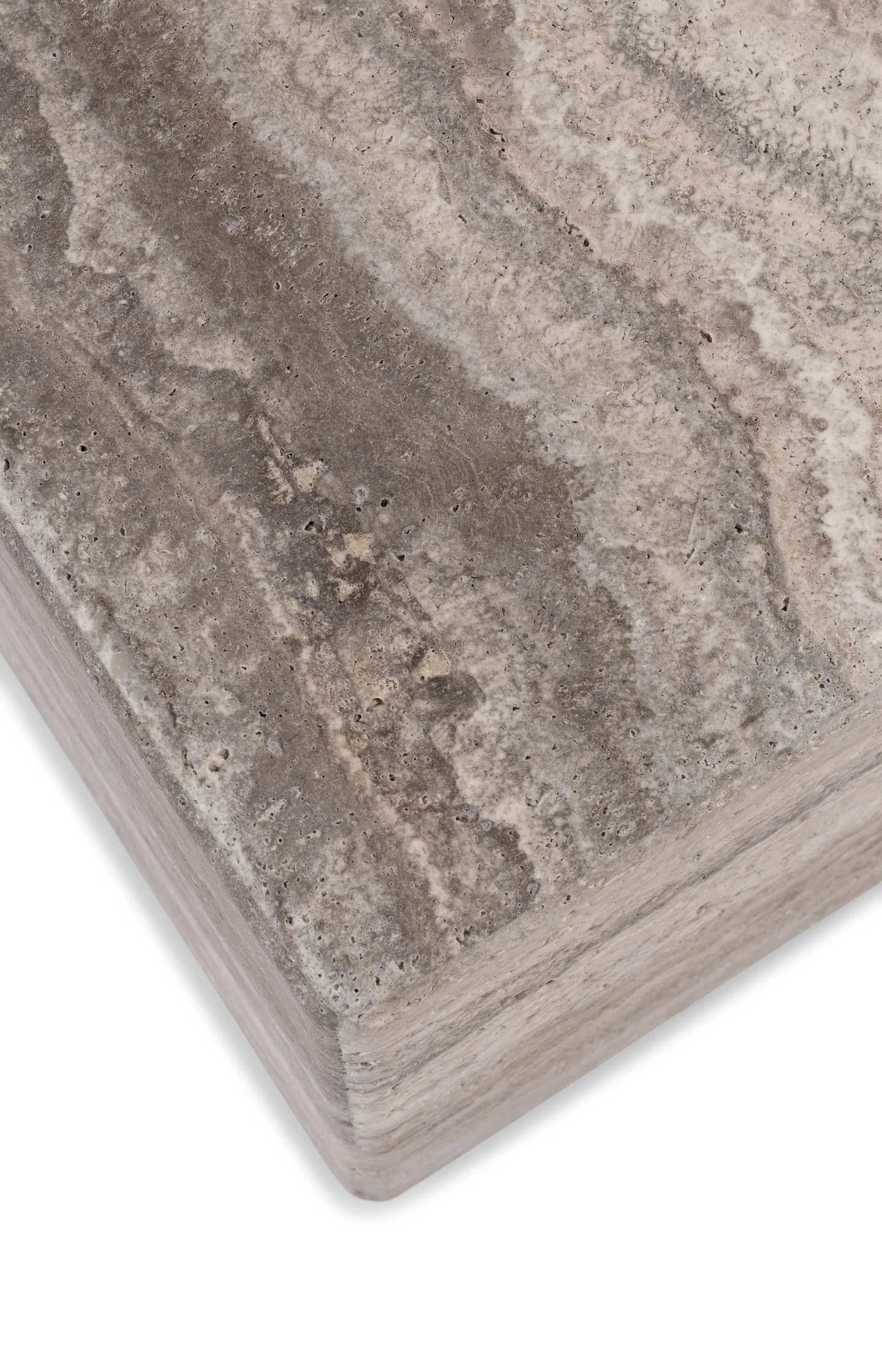 Square natural stone side table - Image 6