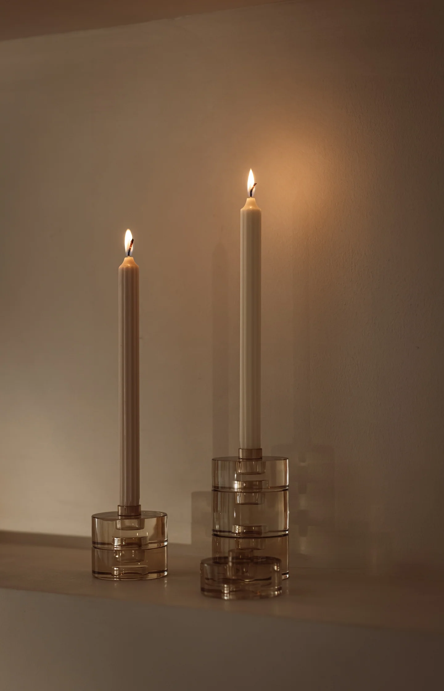 Stackable glass candle holder - small - Image 3
