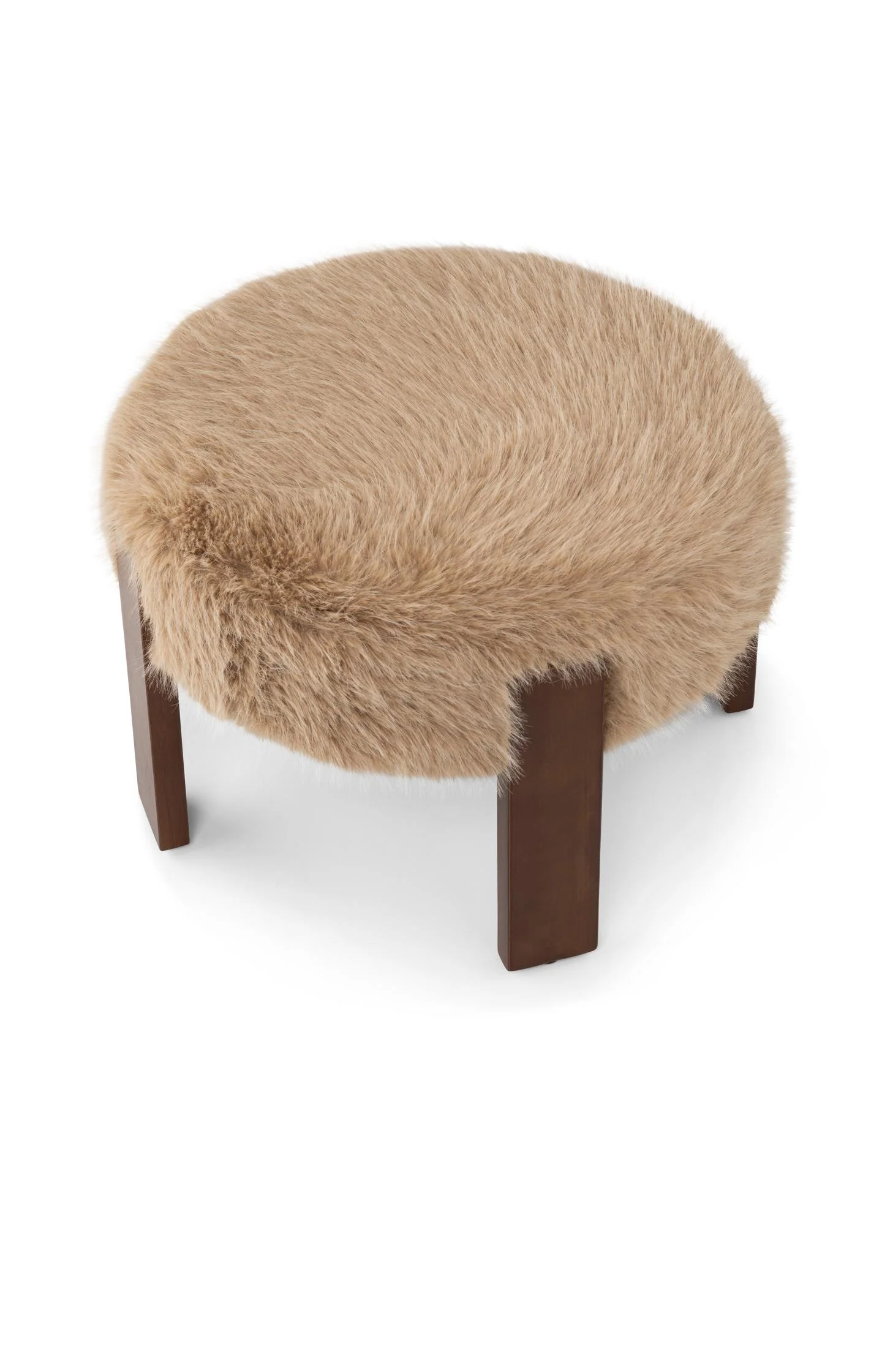 Stool with wooden legs and soft seat - Image 3