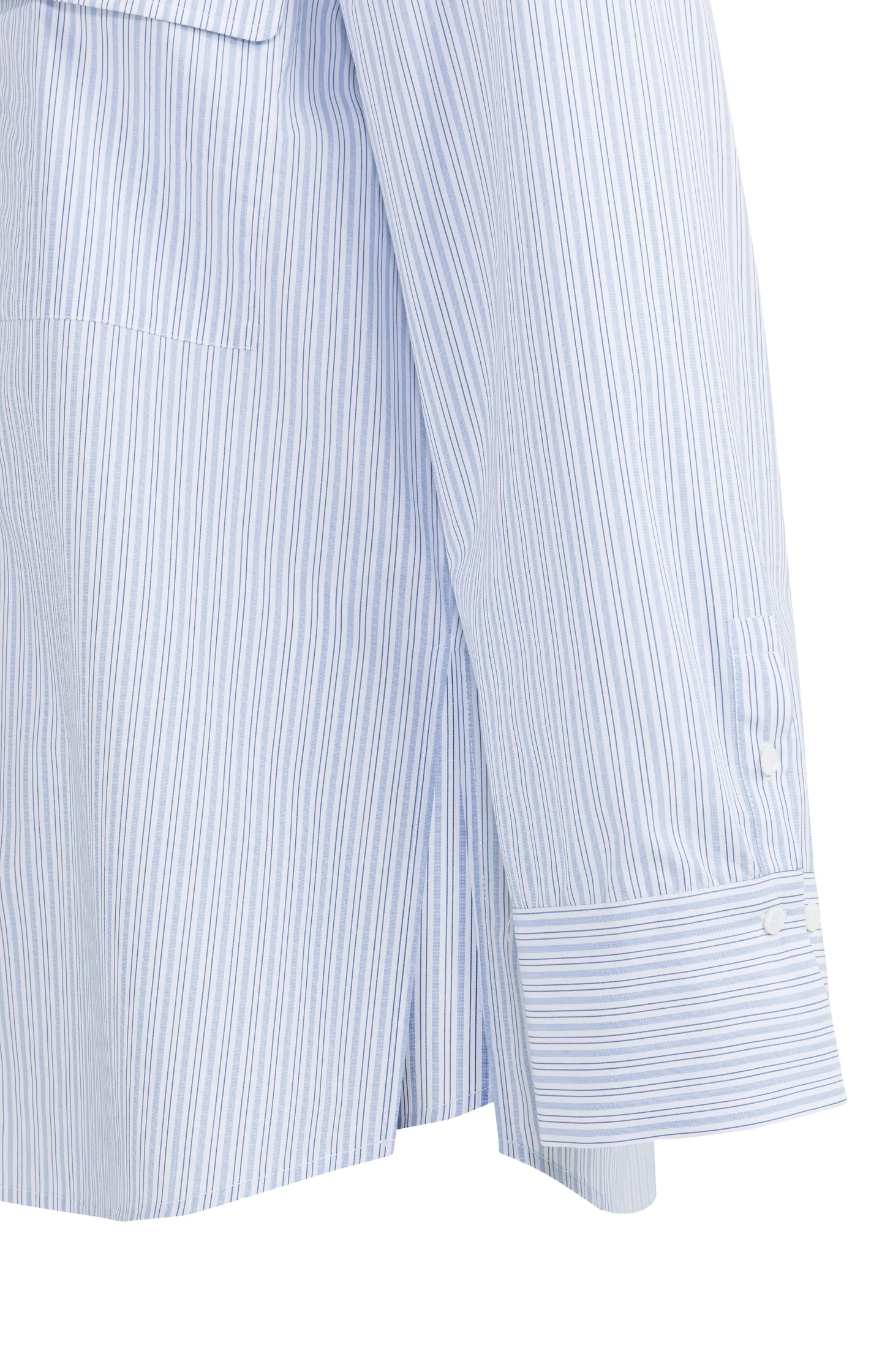 Striped boyfriend blouse with adjustable cuffs - Image 12