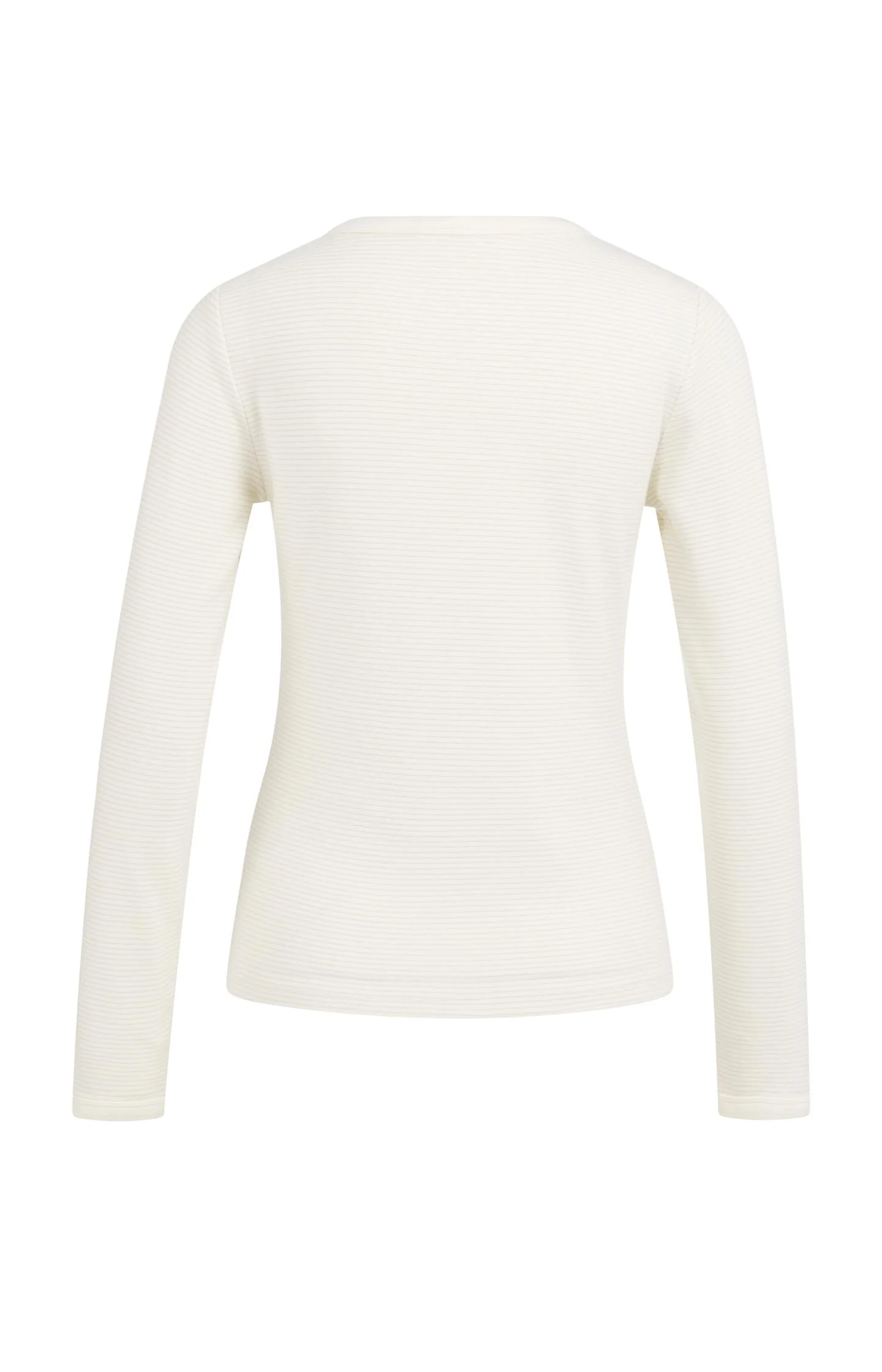 Striped long sleeve top with round neckline - Image 6