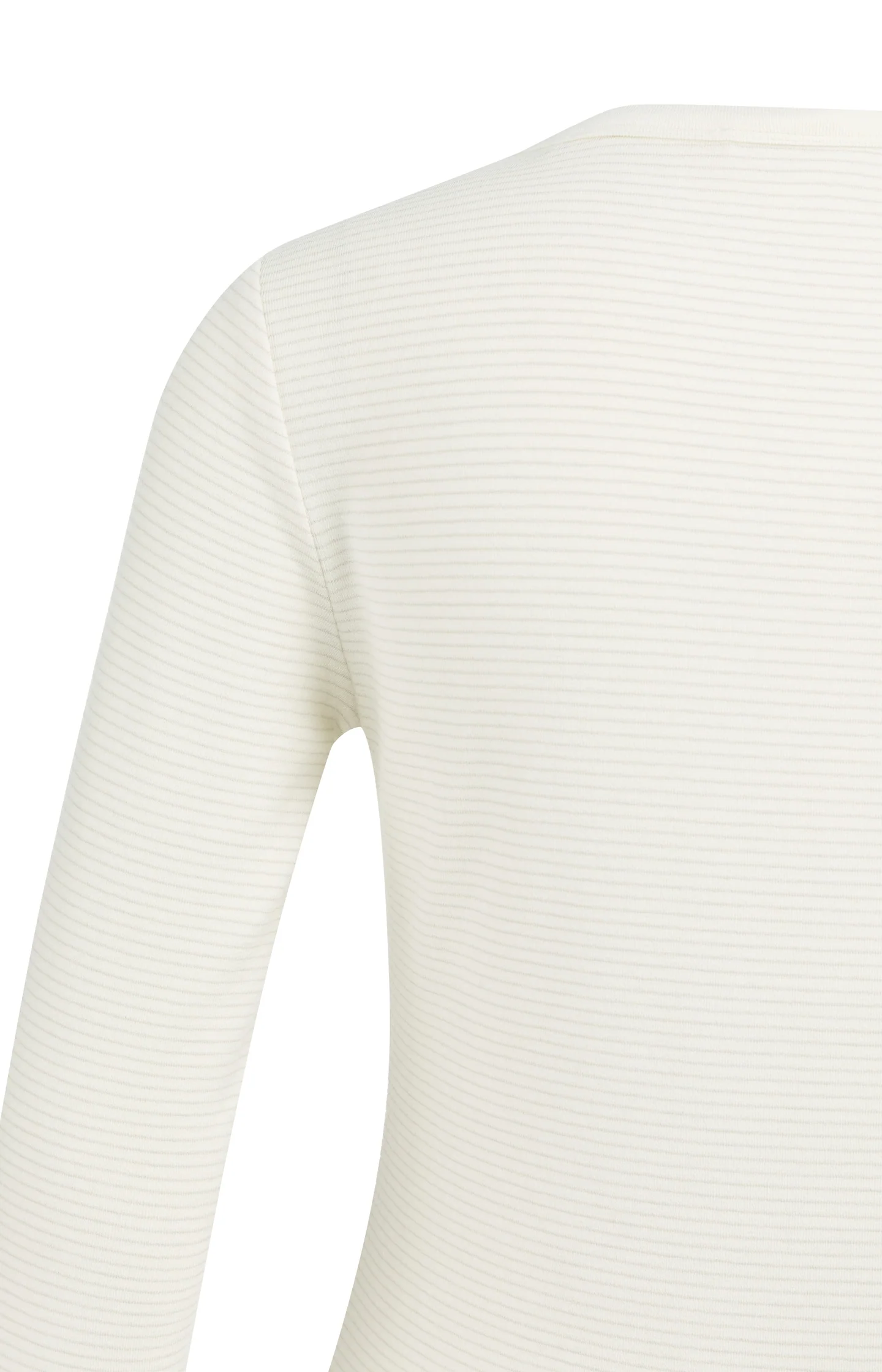 Striped long sleeve top with round neckline - Image 7