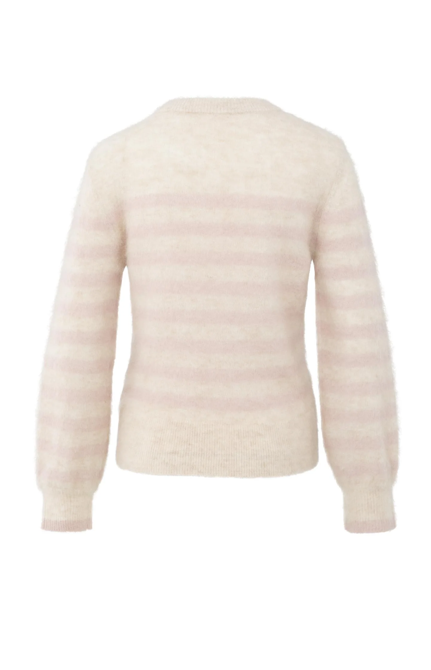 Striped sweater with round neck and long sleeves - Image 9