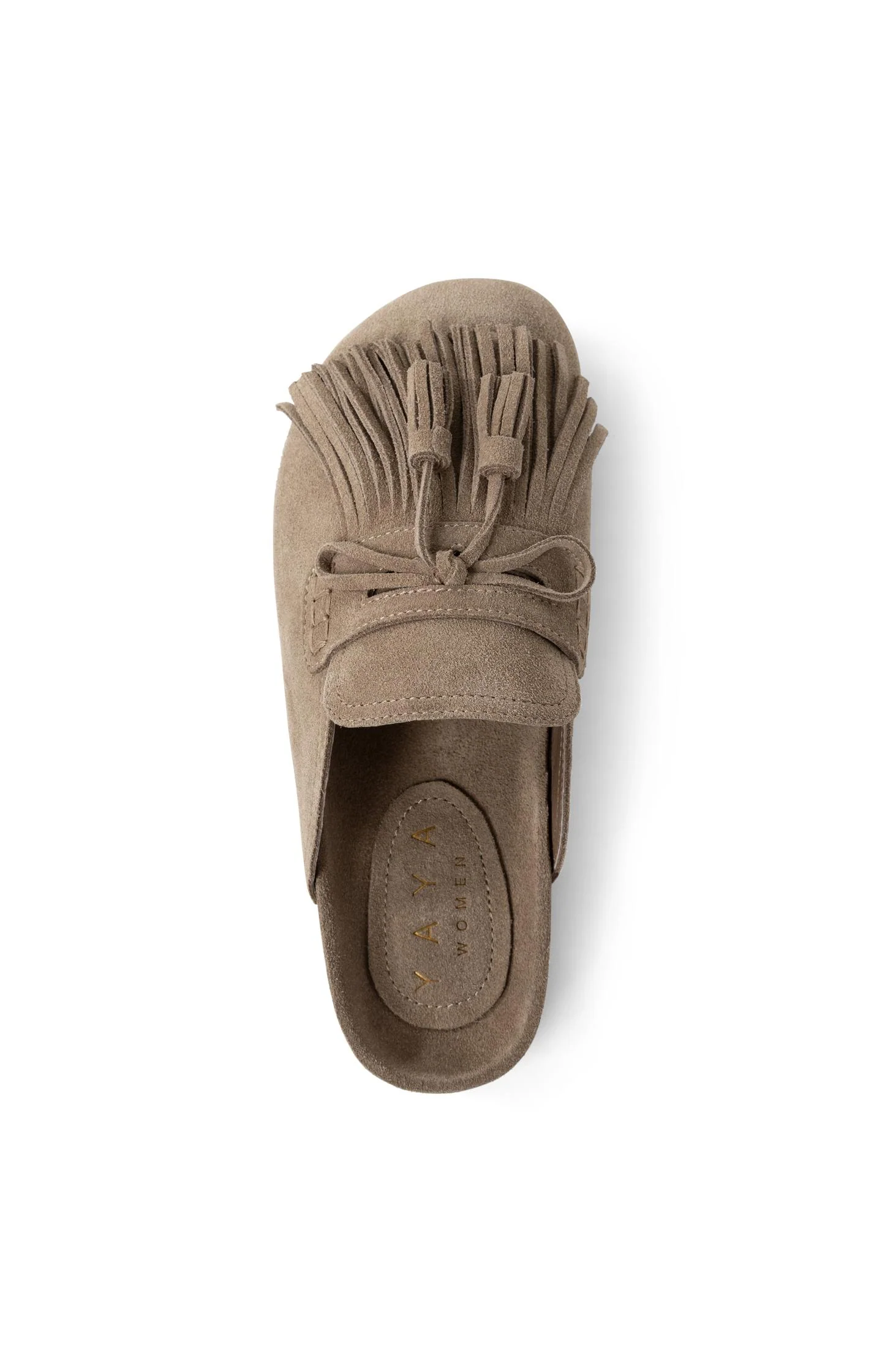 Suede mules with tassels - Image 6