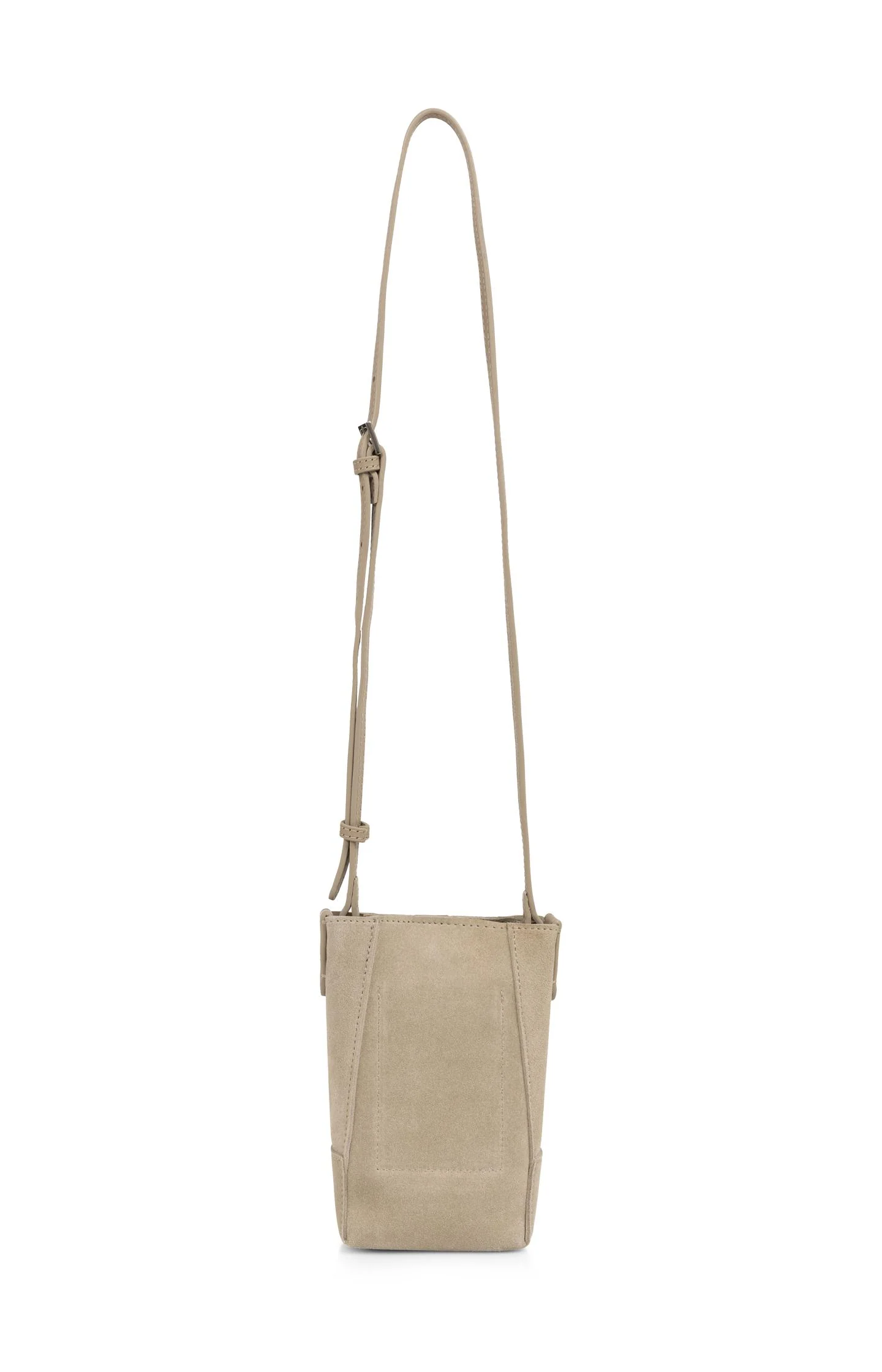 Suede phone bag with adjustable strap - Image 2