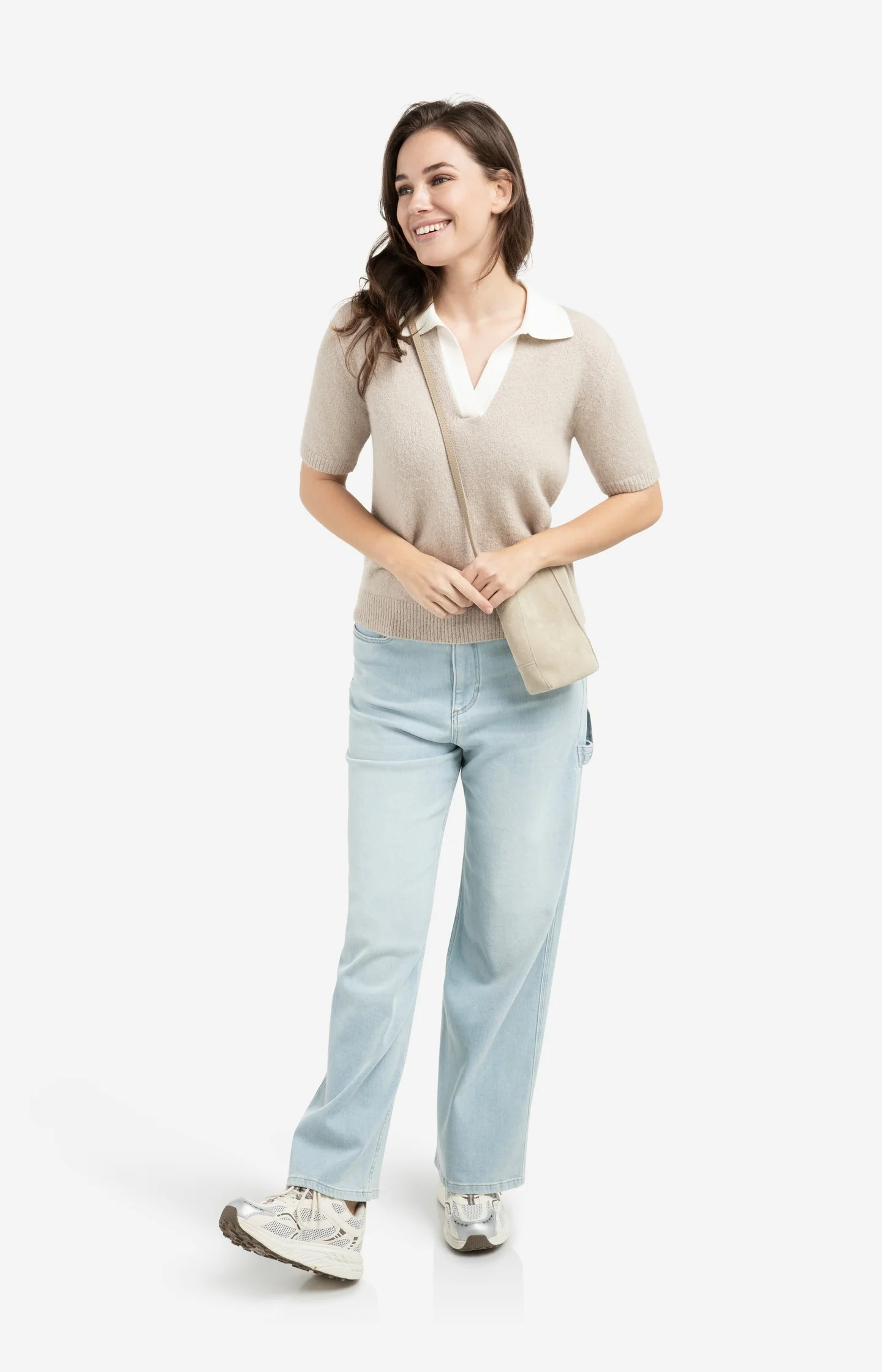 Suede phone bag with adjustable strap - Image 5